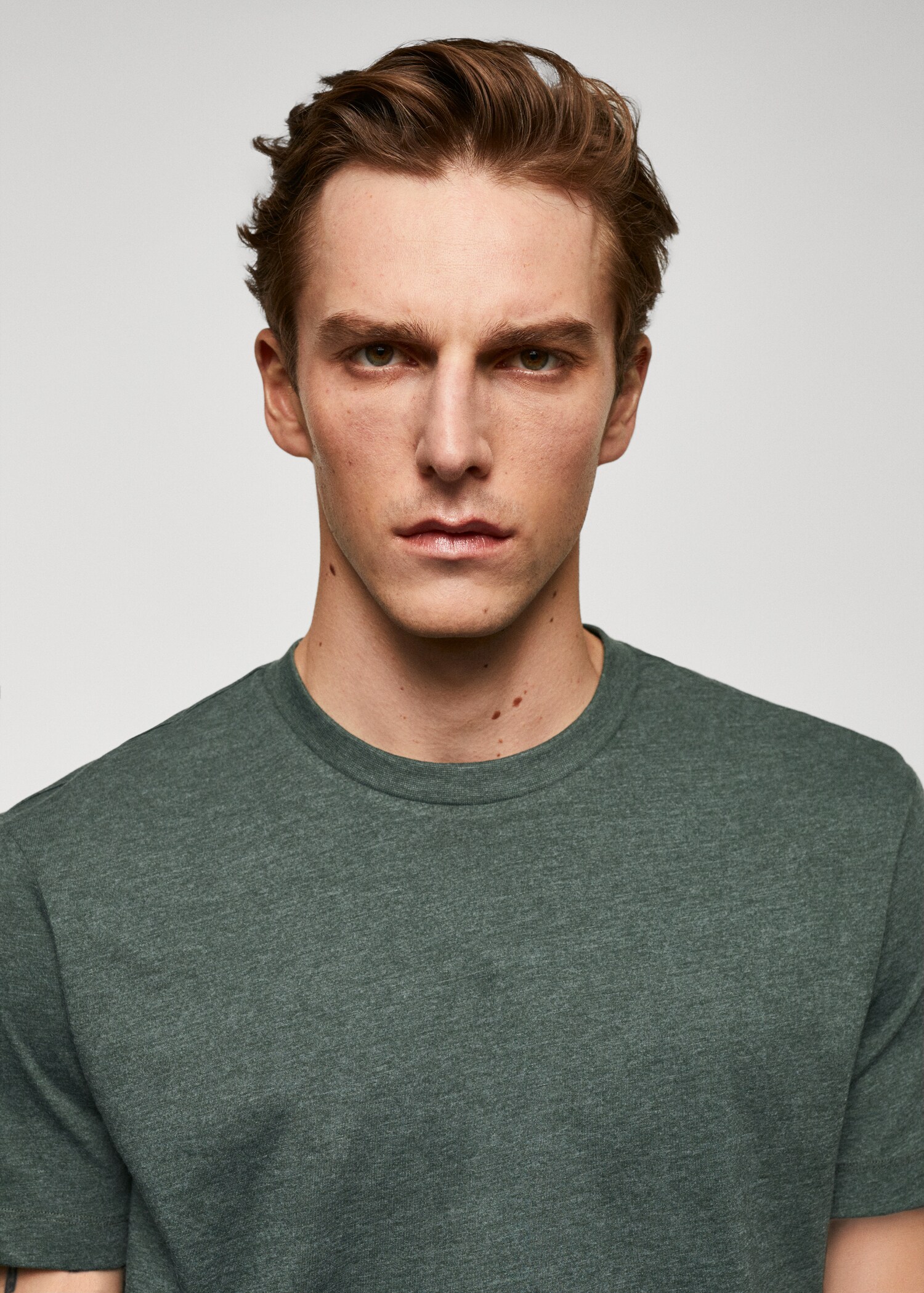 Basic cotton stretch T-shirt - Details of the article 1