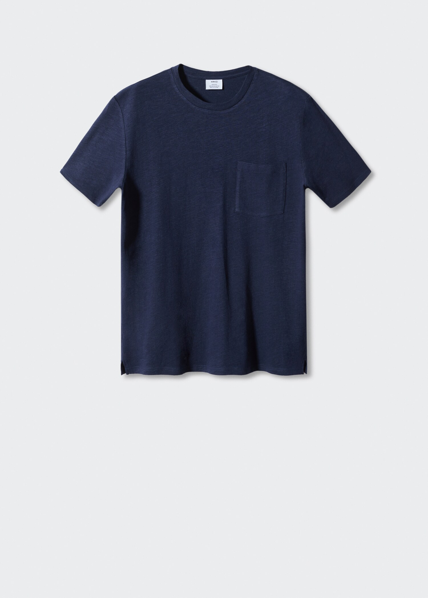Cotton-linen pocket t-shirt - Article without model