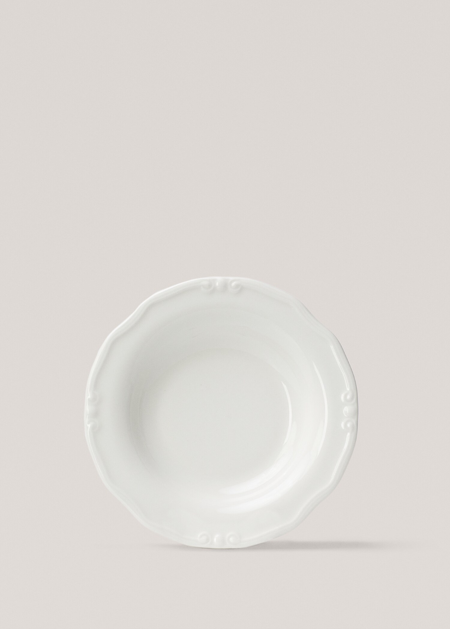 Assiette creuse romantique porcelaine - Article sans modèle