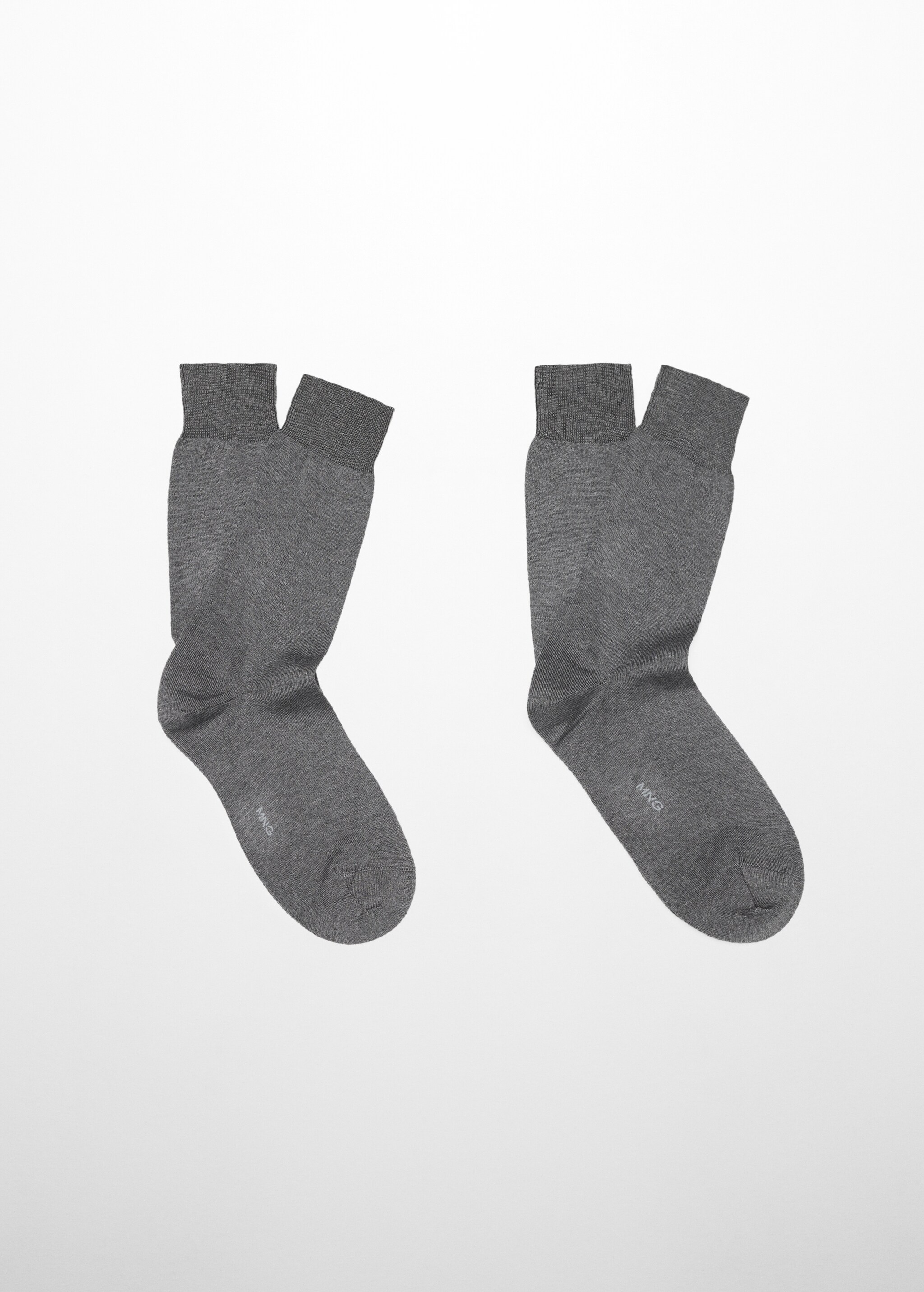 2er-Pack unifarbene Socken aus 100 % Baumwolle - Artikel ohne Model