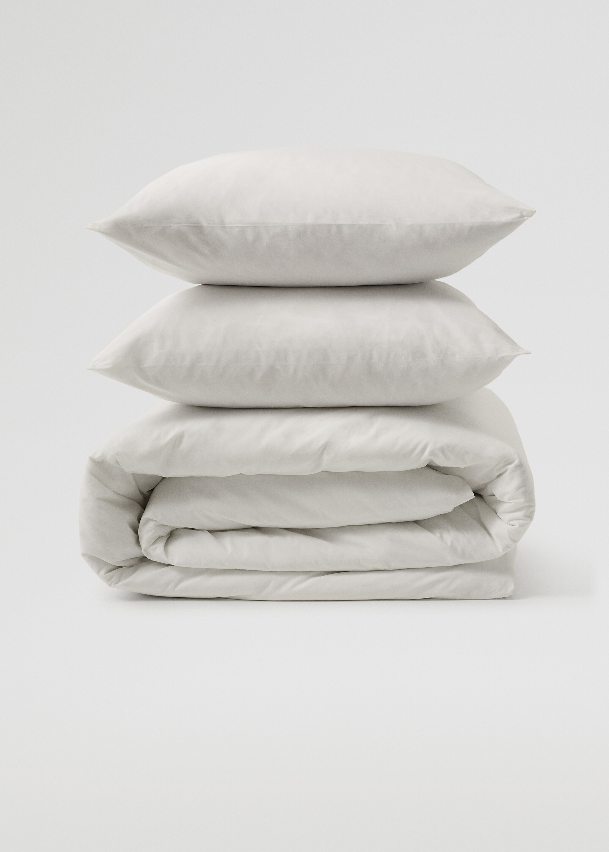 Percale cotton duvet cover (300 threads) superking bed - Article without model