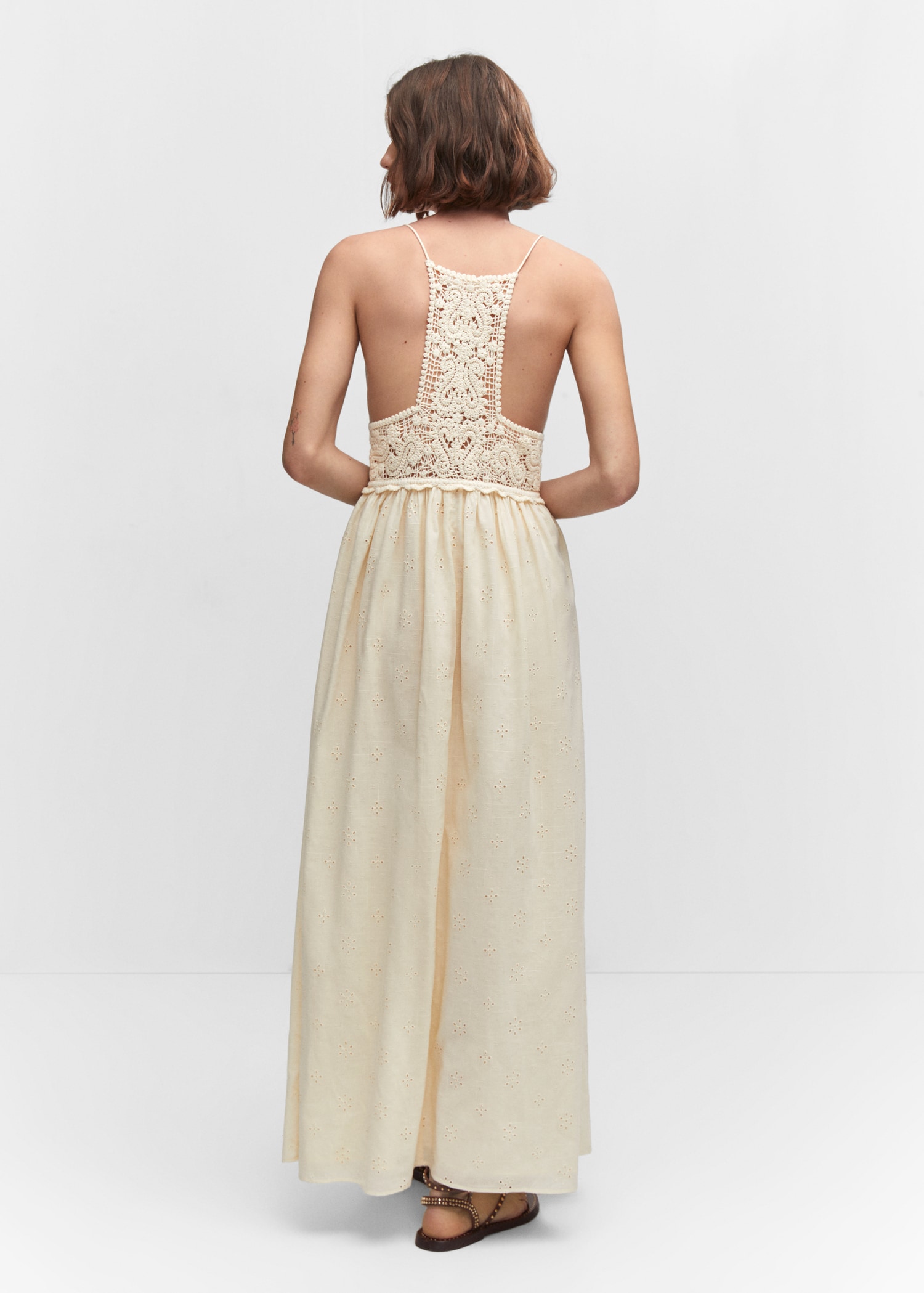 Vestido paneles crochet - Reverso del artículo