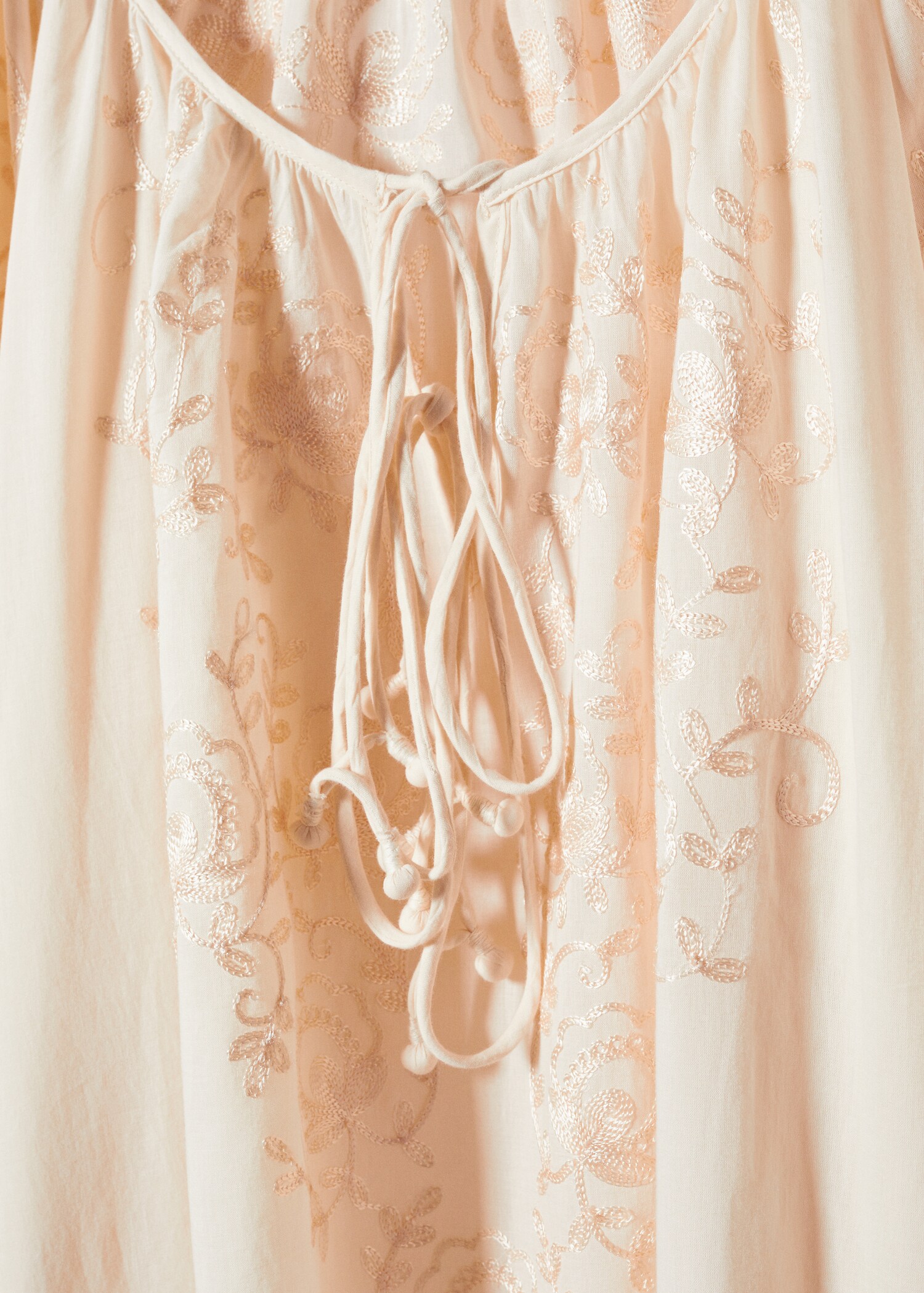 Vestido bordado manga abullonada - Detalle del artículo 8