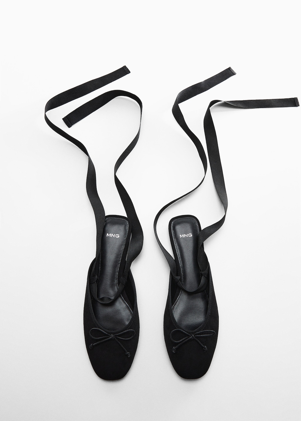 Lace up ballerinas Women MANGO Taiwan area