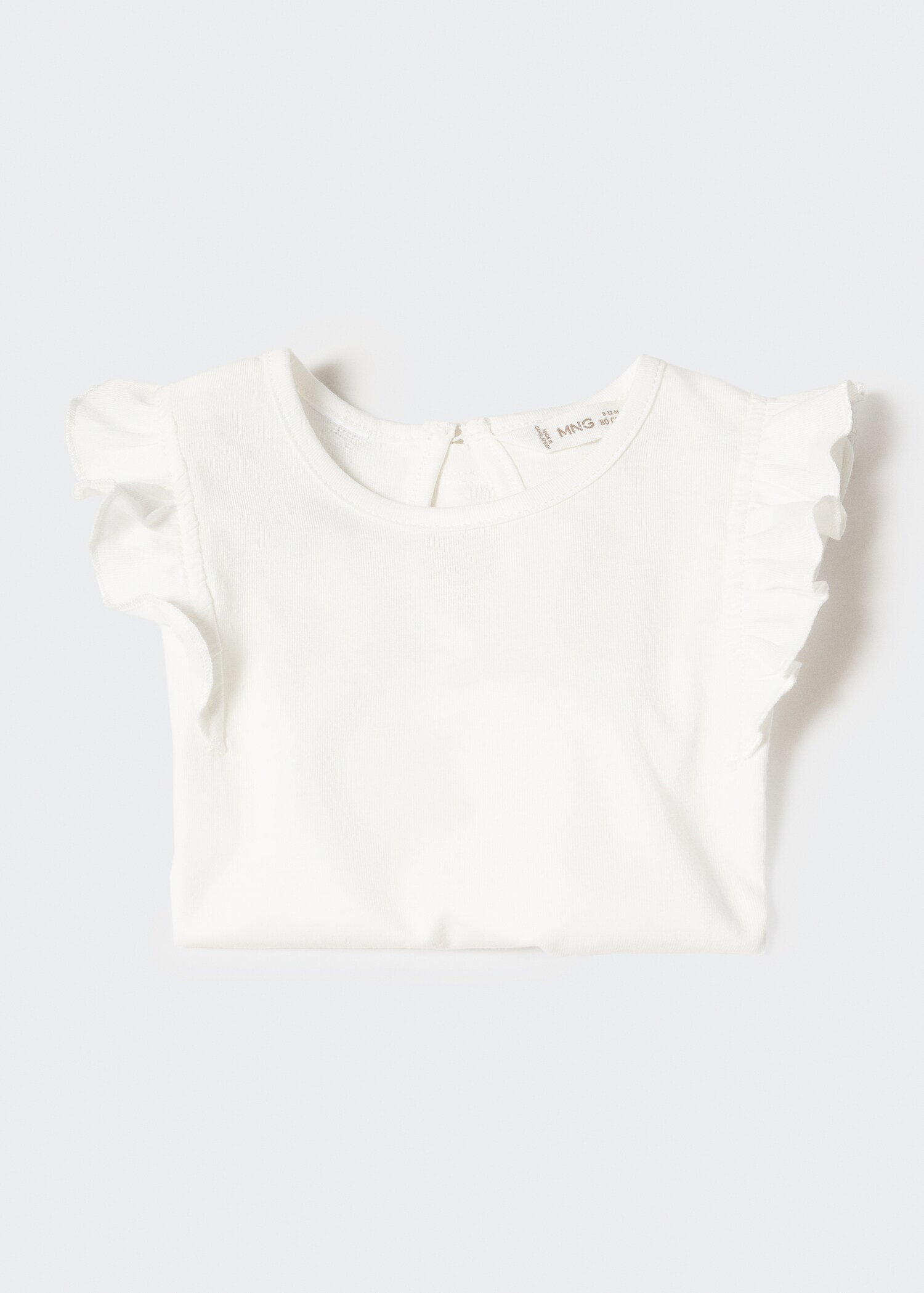 Long -sleeved t-shirt with ruffles - Детальніше про товар 0