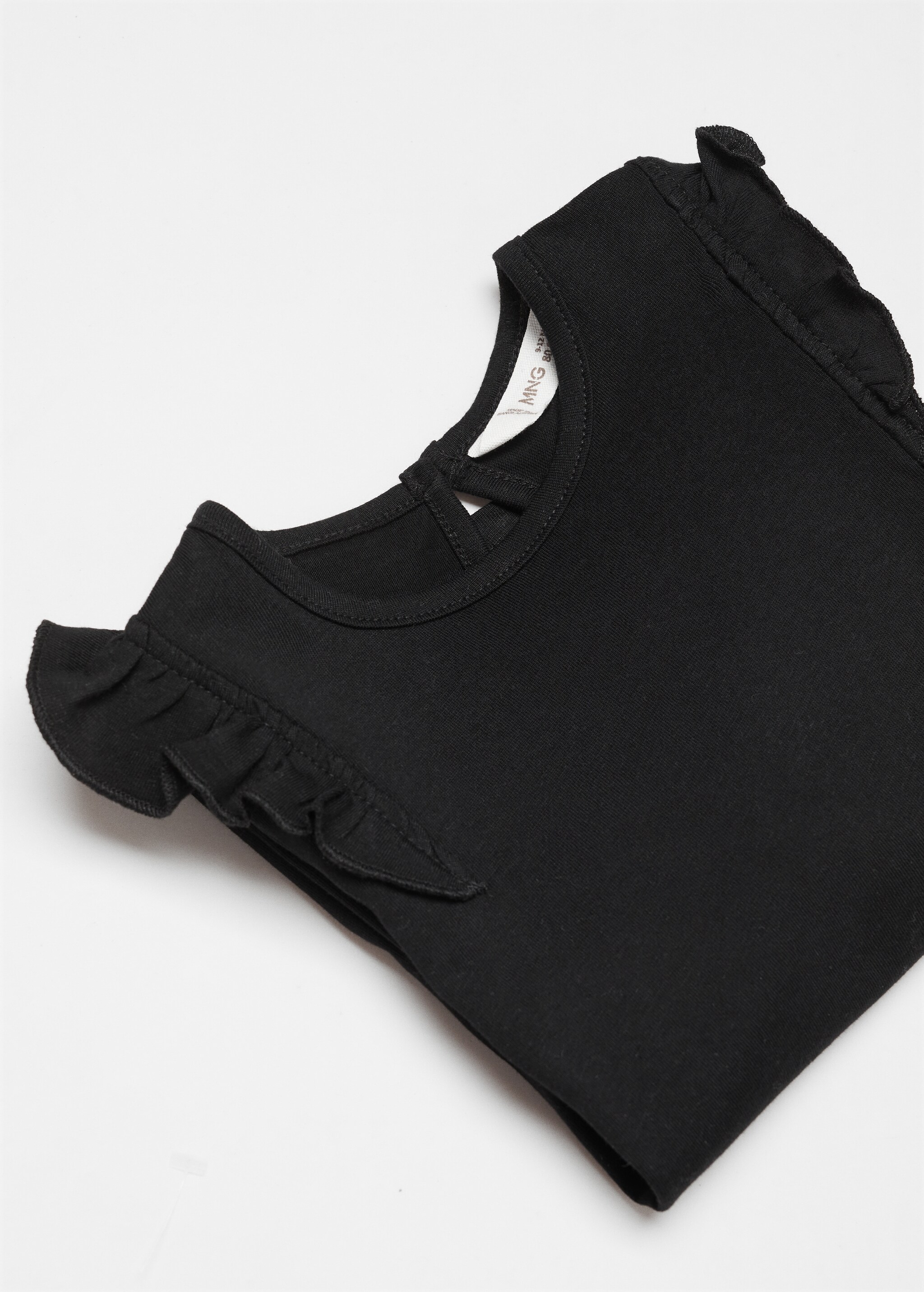 Long -sleeved t-shirt with ruffles - Details of the article 0