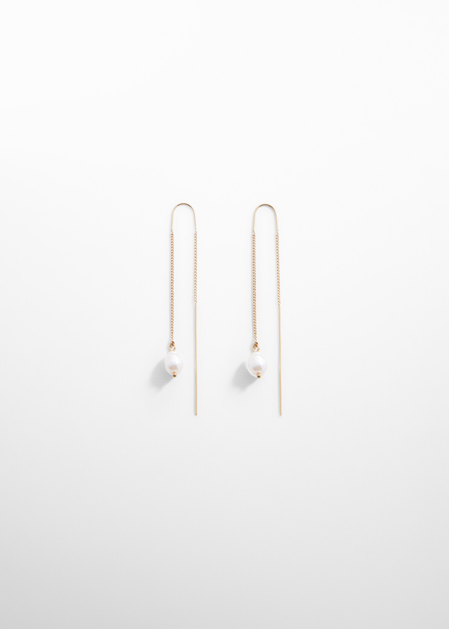 Pearl thread earrings - Article without model