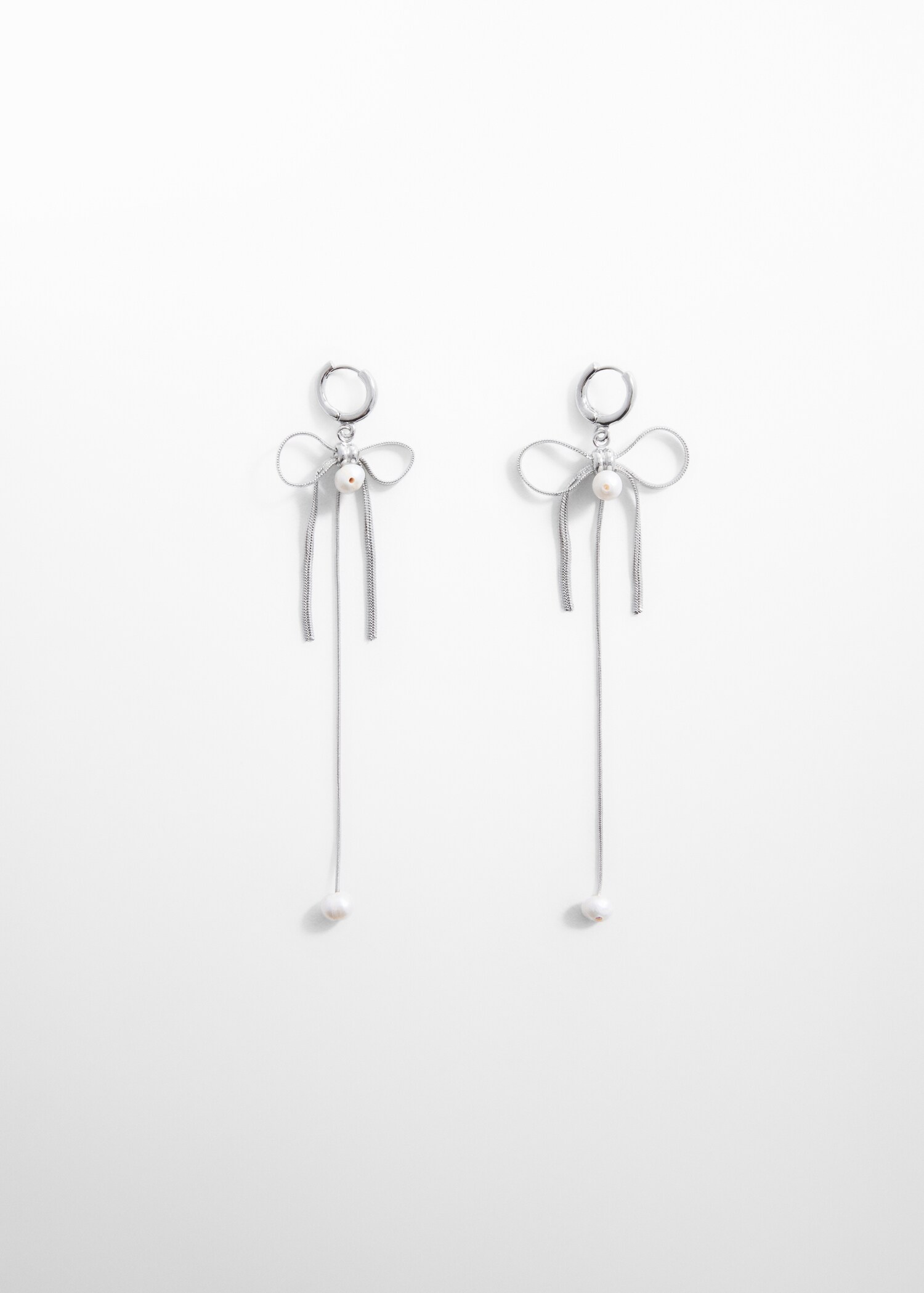 Pearl bow earings - Article without model