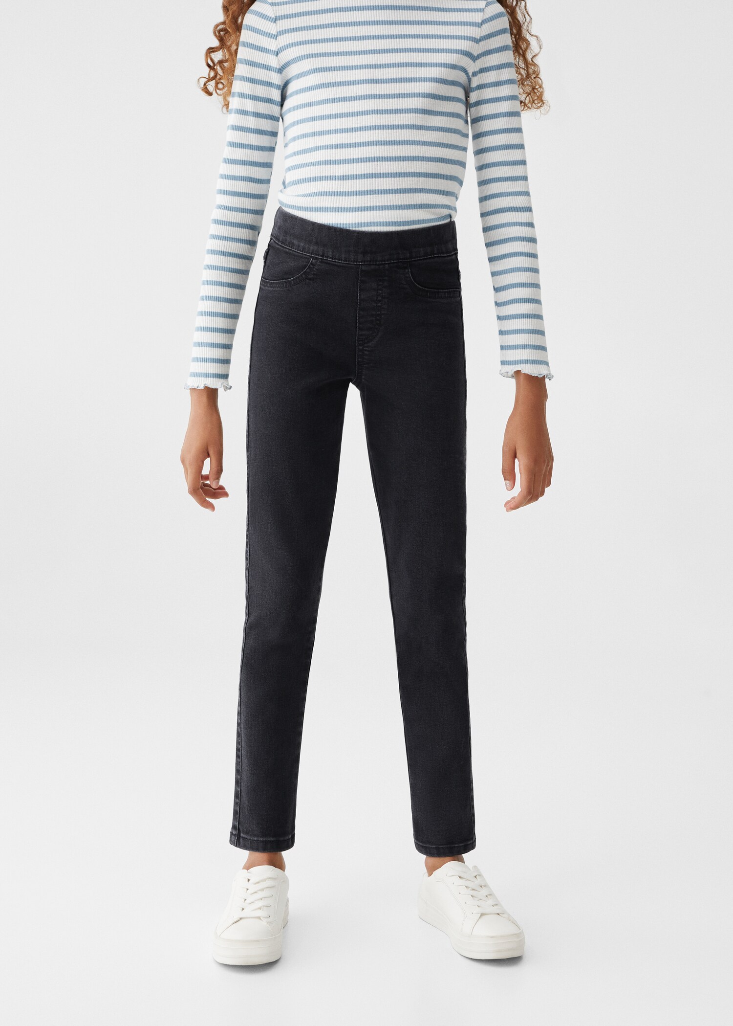 Jeans cintura elástica - Plano medio