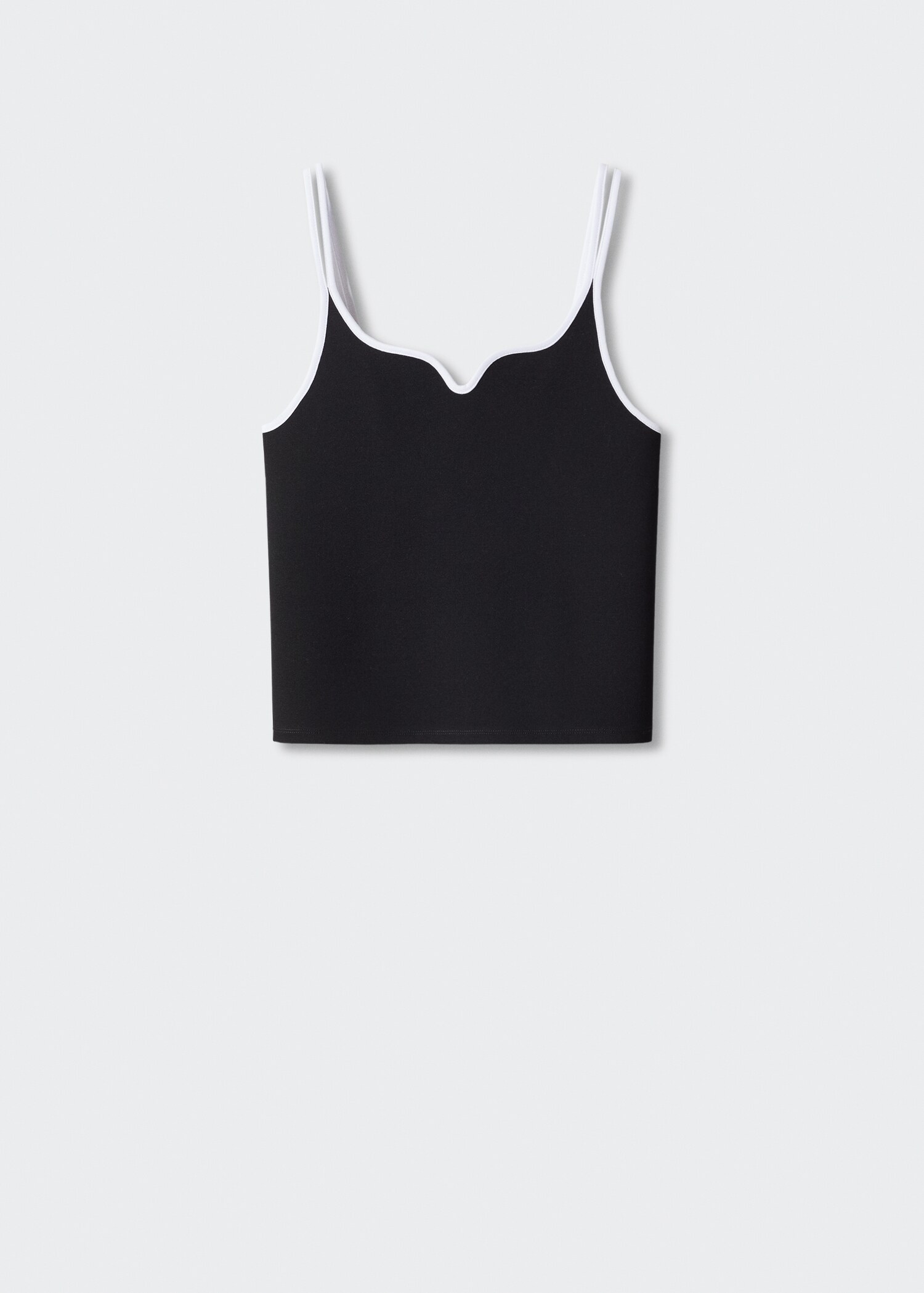 Contrast spaghetti strap top - Article without model