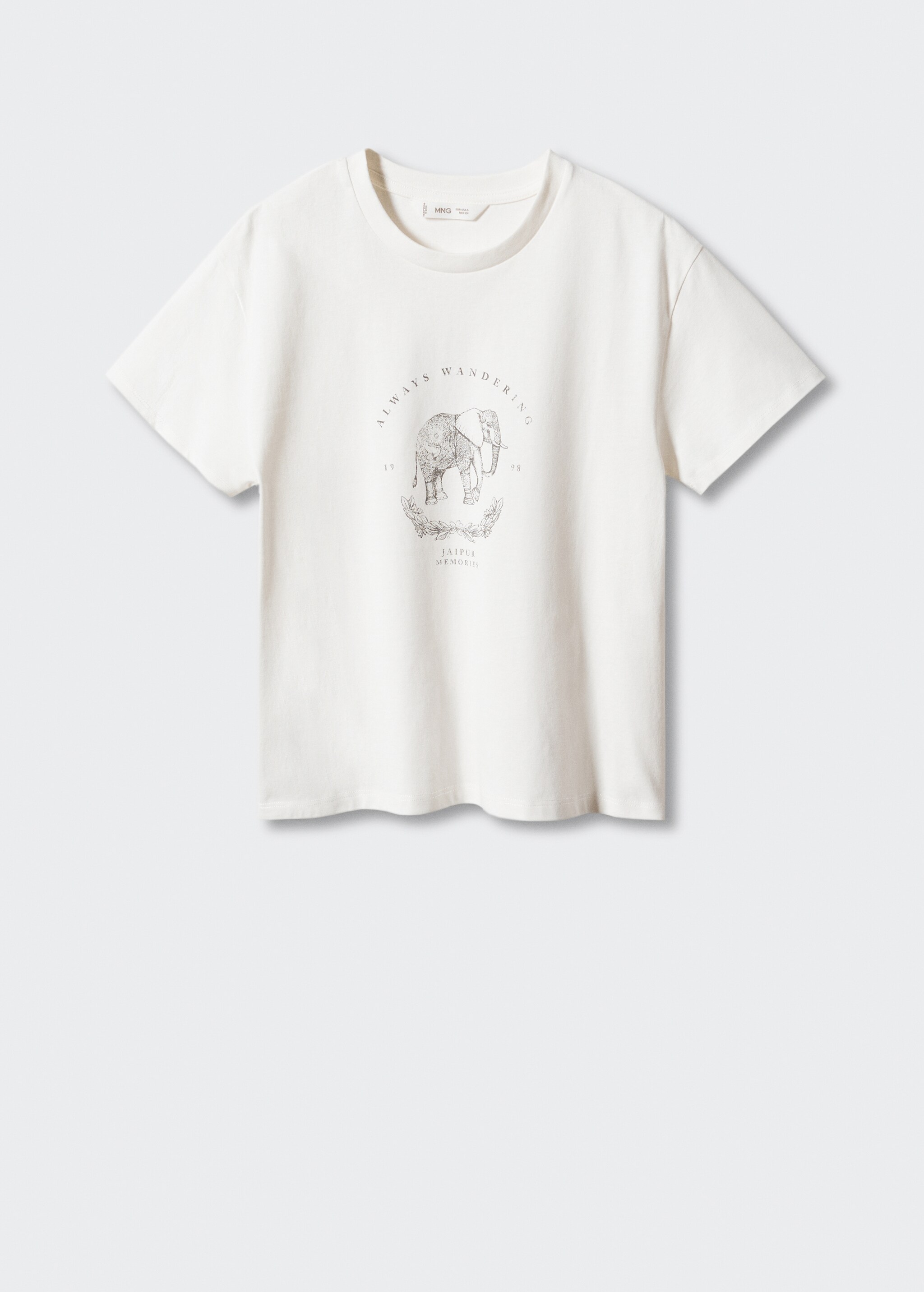 Printed cotton-blend T-shirt - Artikel zonder model
