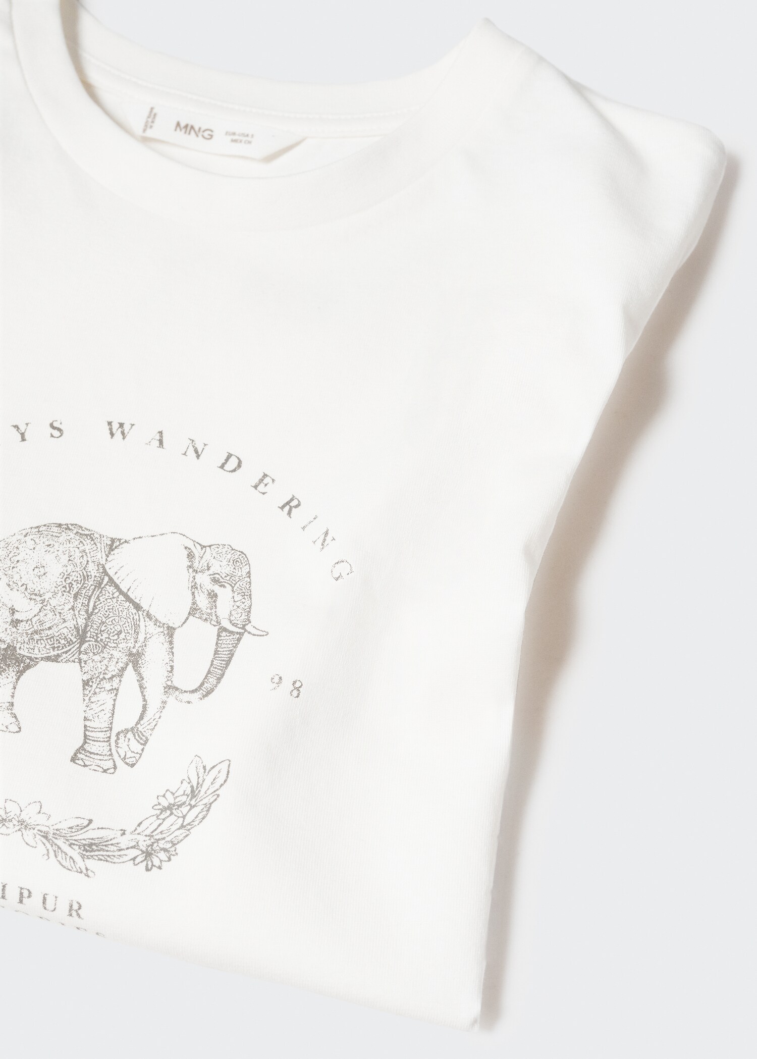 Printed cotton-blend T-shirt - Detail van het artikel 8