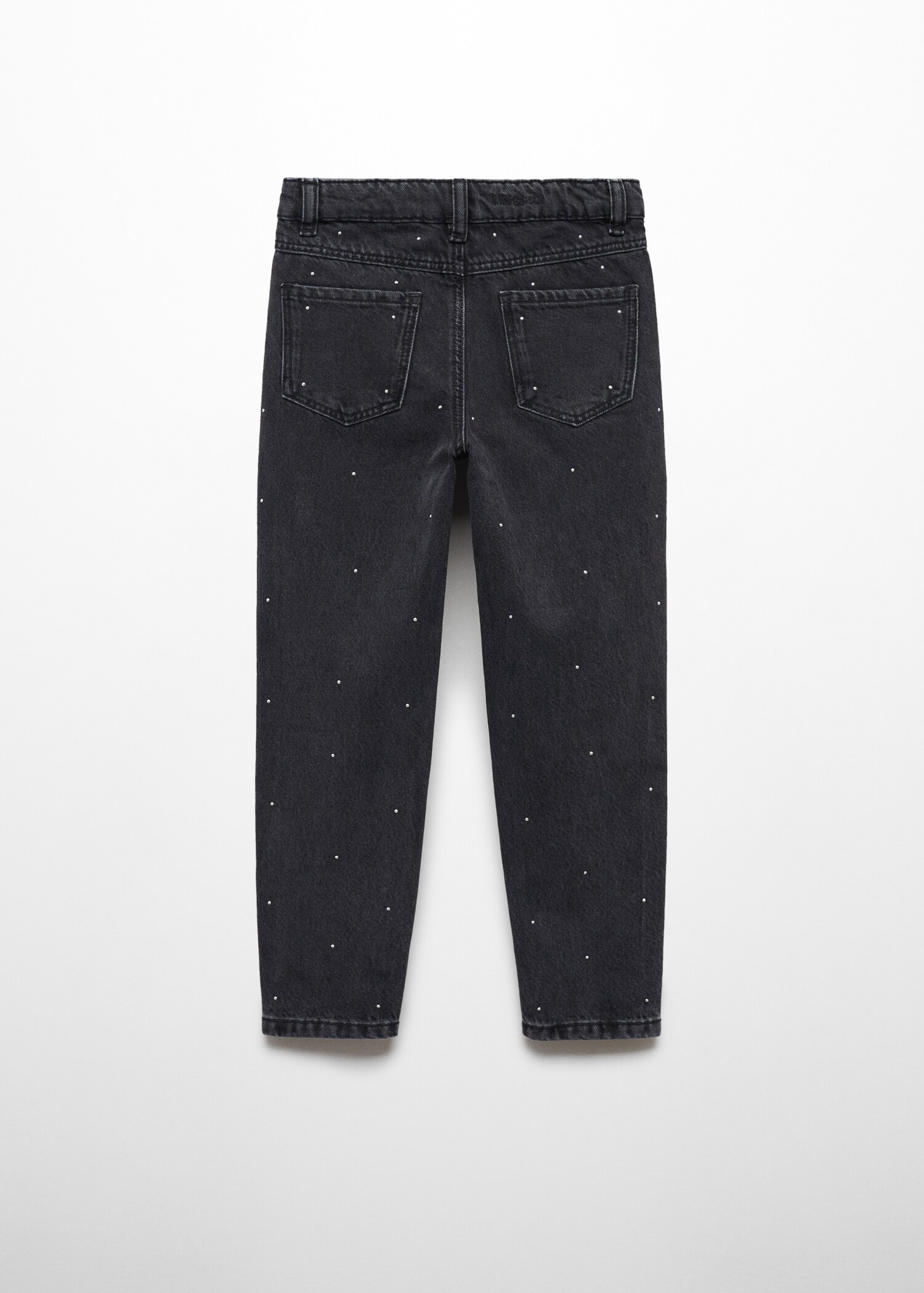 Shiny mom-fit jeans - Reverse of the article