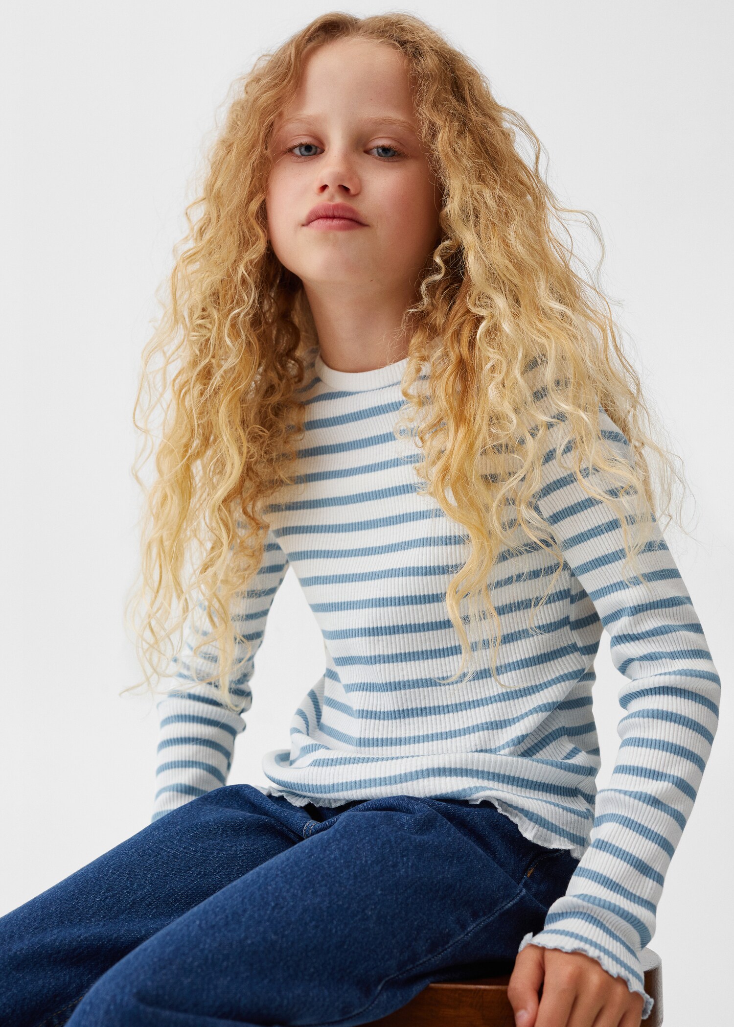 Long-sleeved knitted t-shirt - Details of the article 1