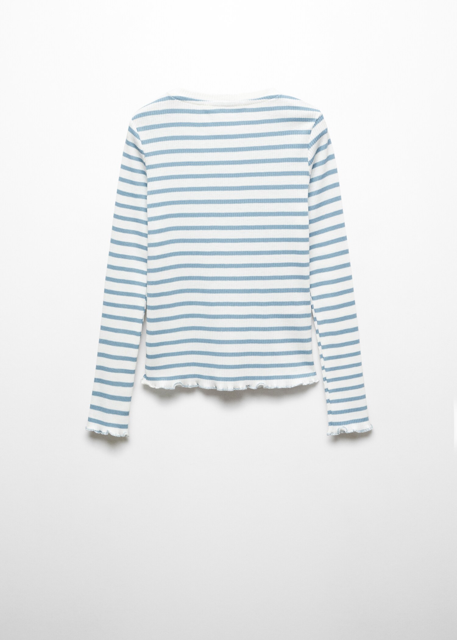 Long-sleeved knitted t-shirt - Reverse of the article