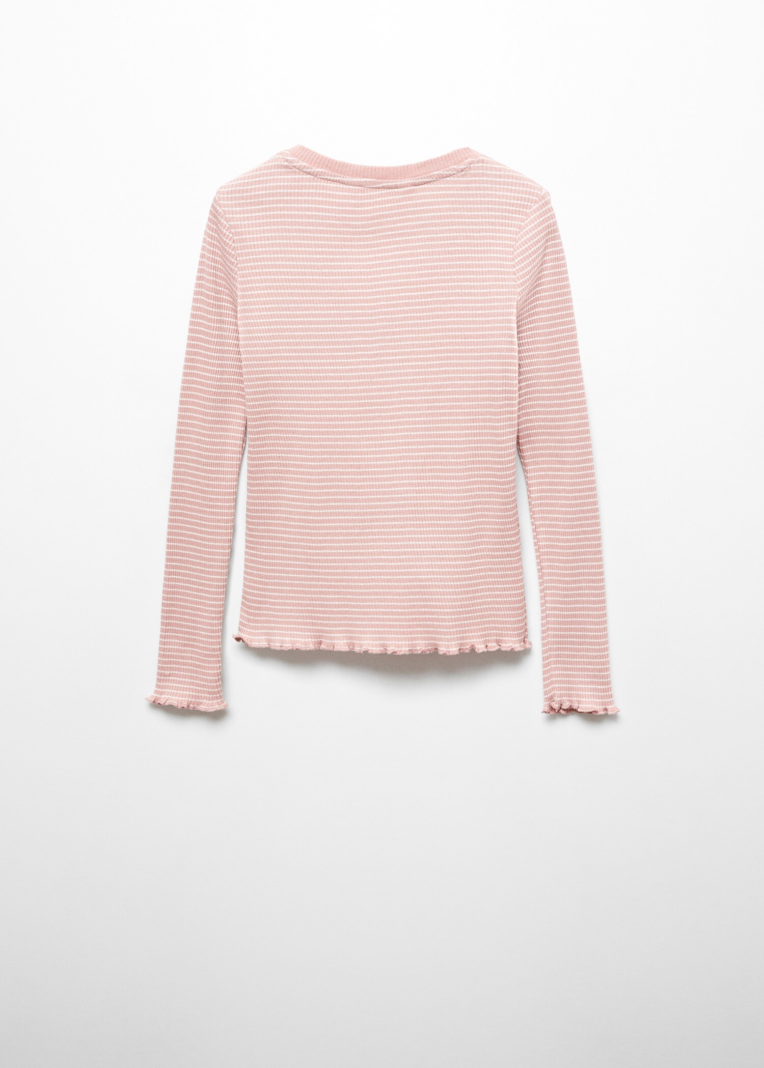 Long-sleeved knitted t-shirt - Reverse of the article