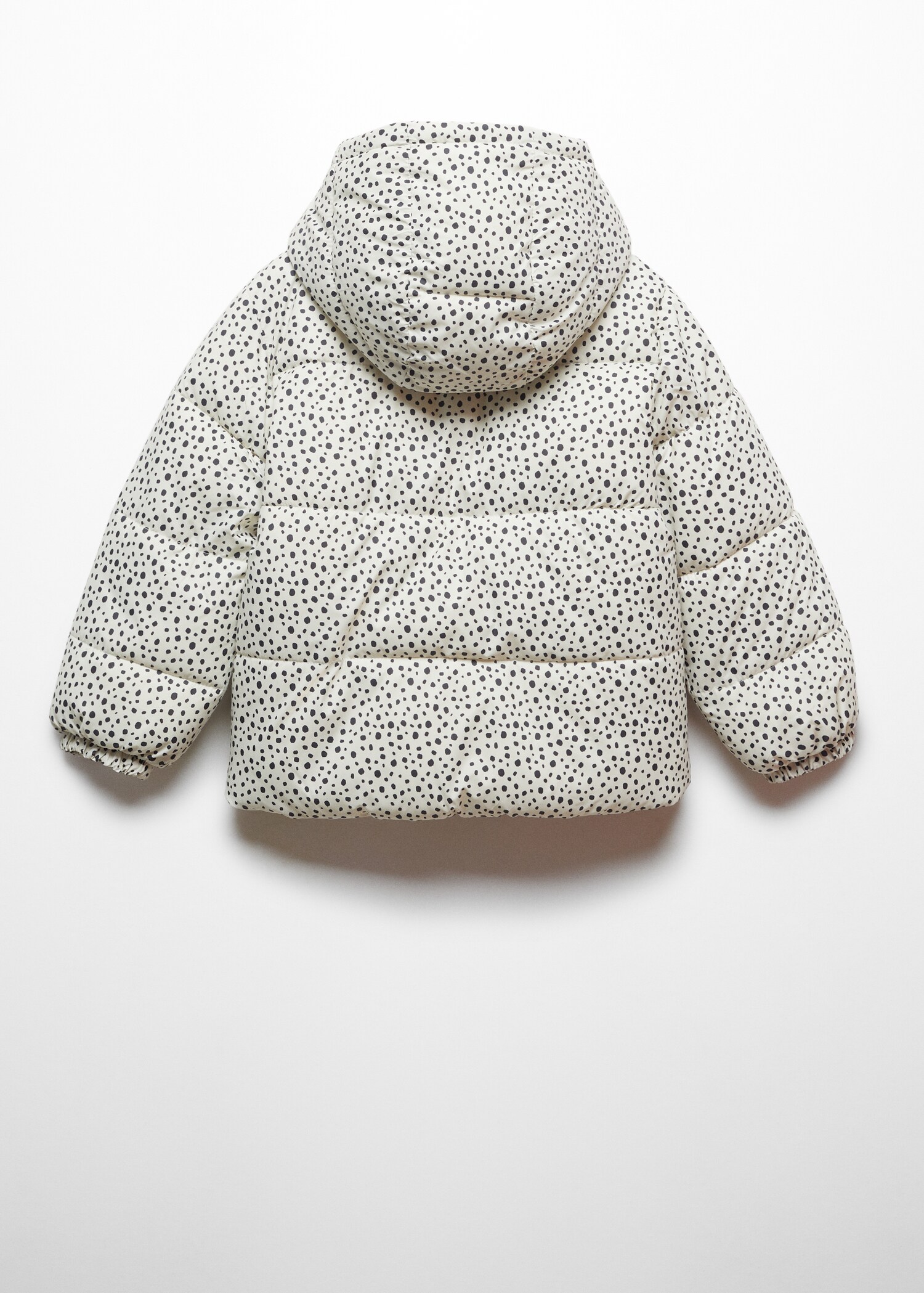 Hood quilted coat - Reverse of the article