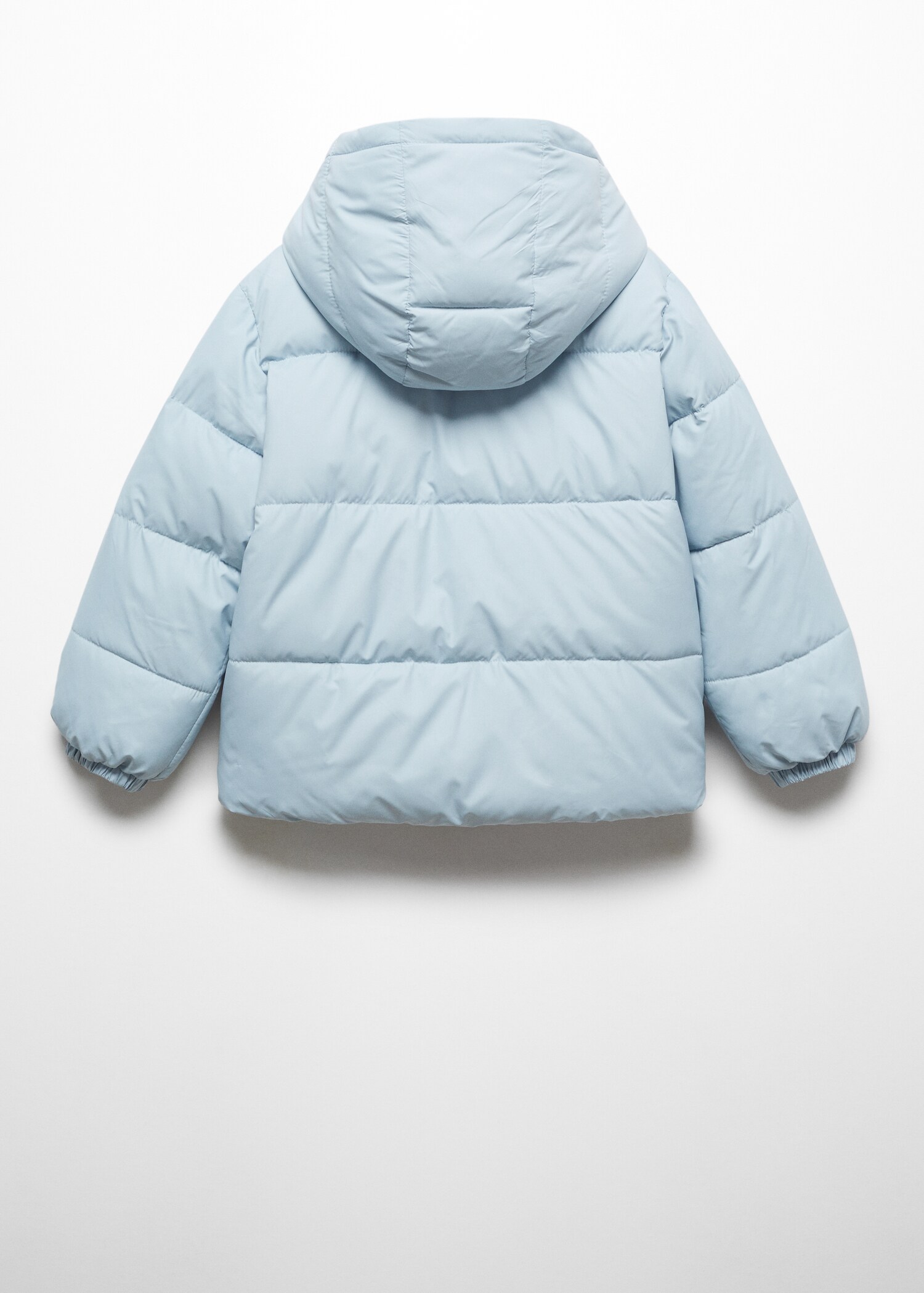 Hood quilted coat - Reverse of the article