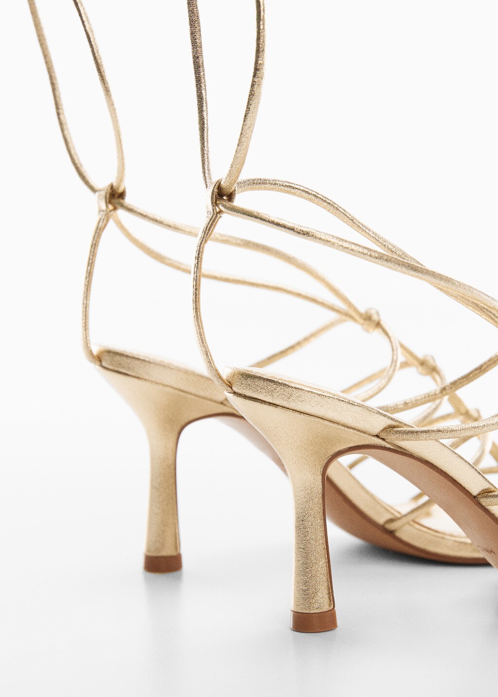 Mango gold heels deals