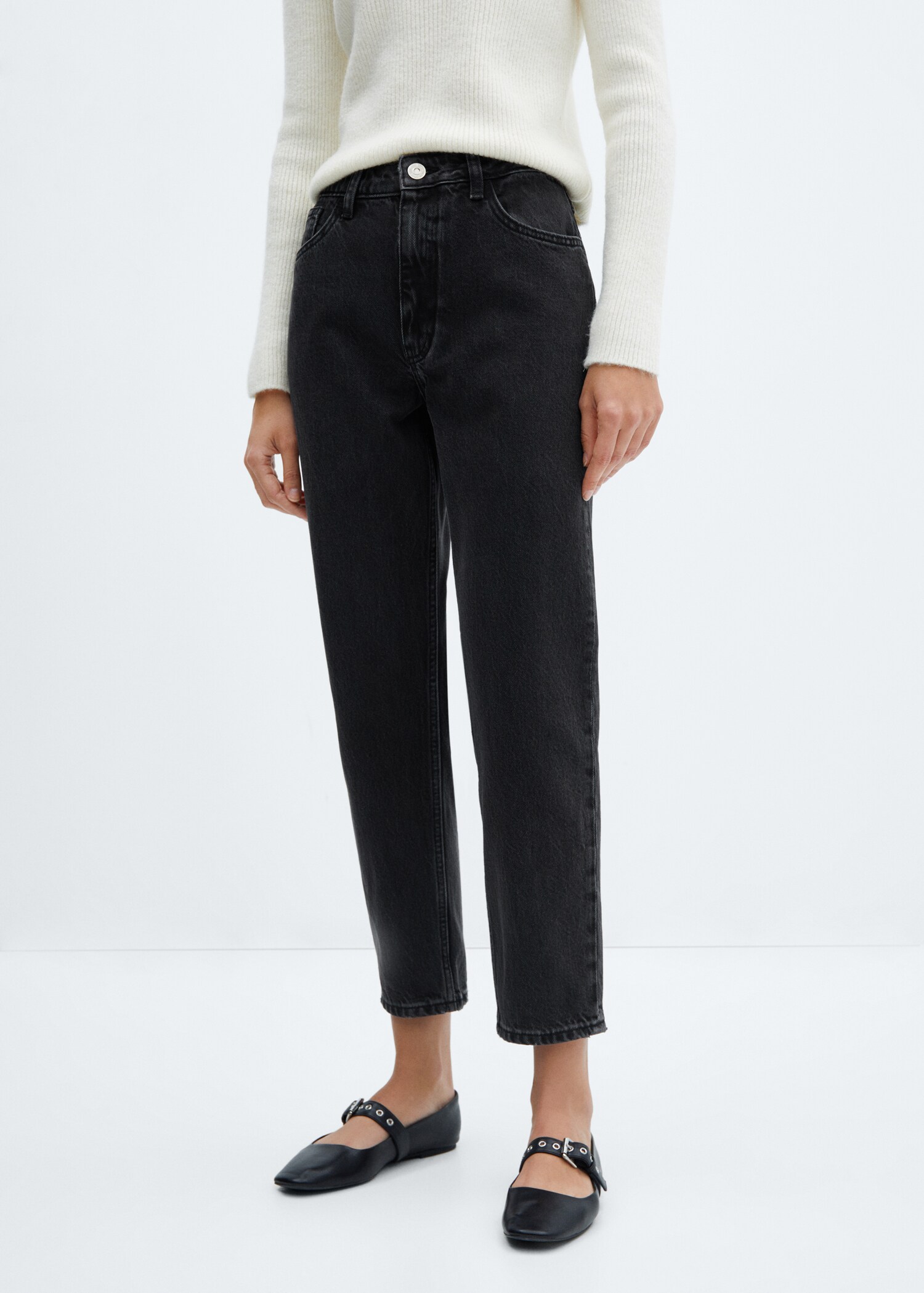 Jeans Mom2000 mom tiro alto - Plano medio
