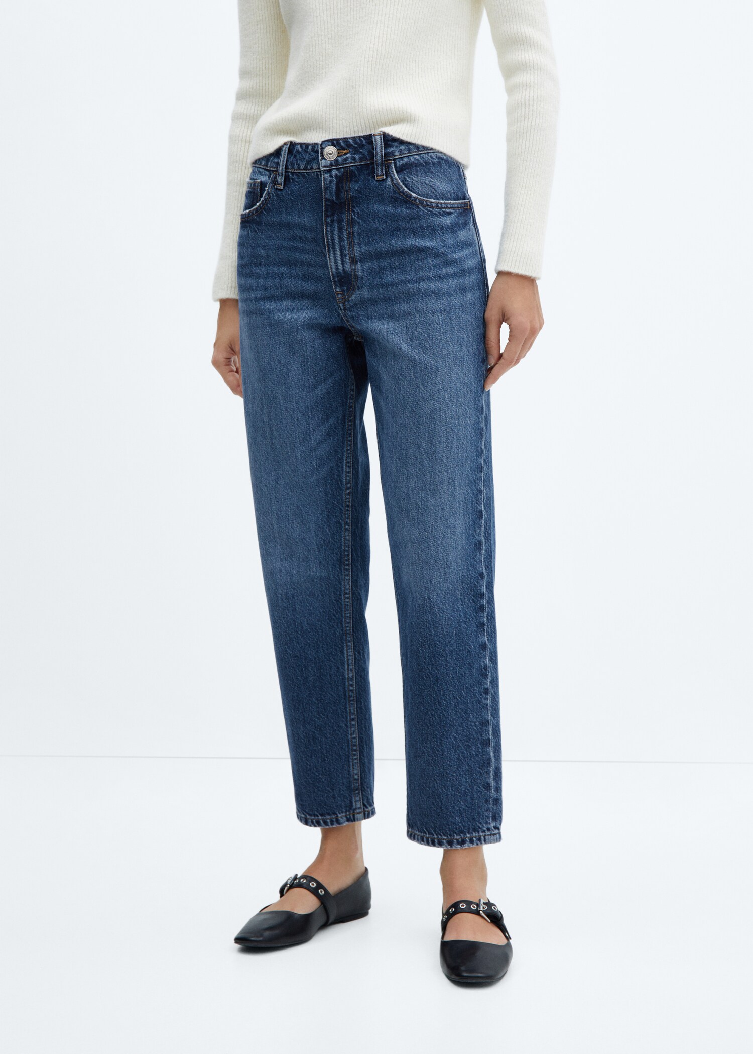 Jeans Mom2000 mom tiro alto - Plano medio