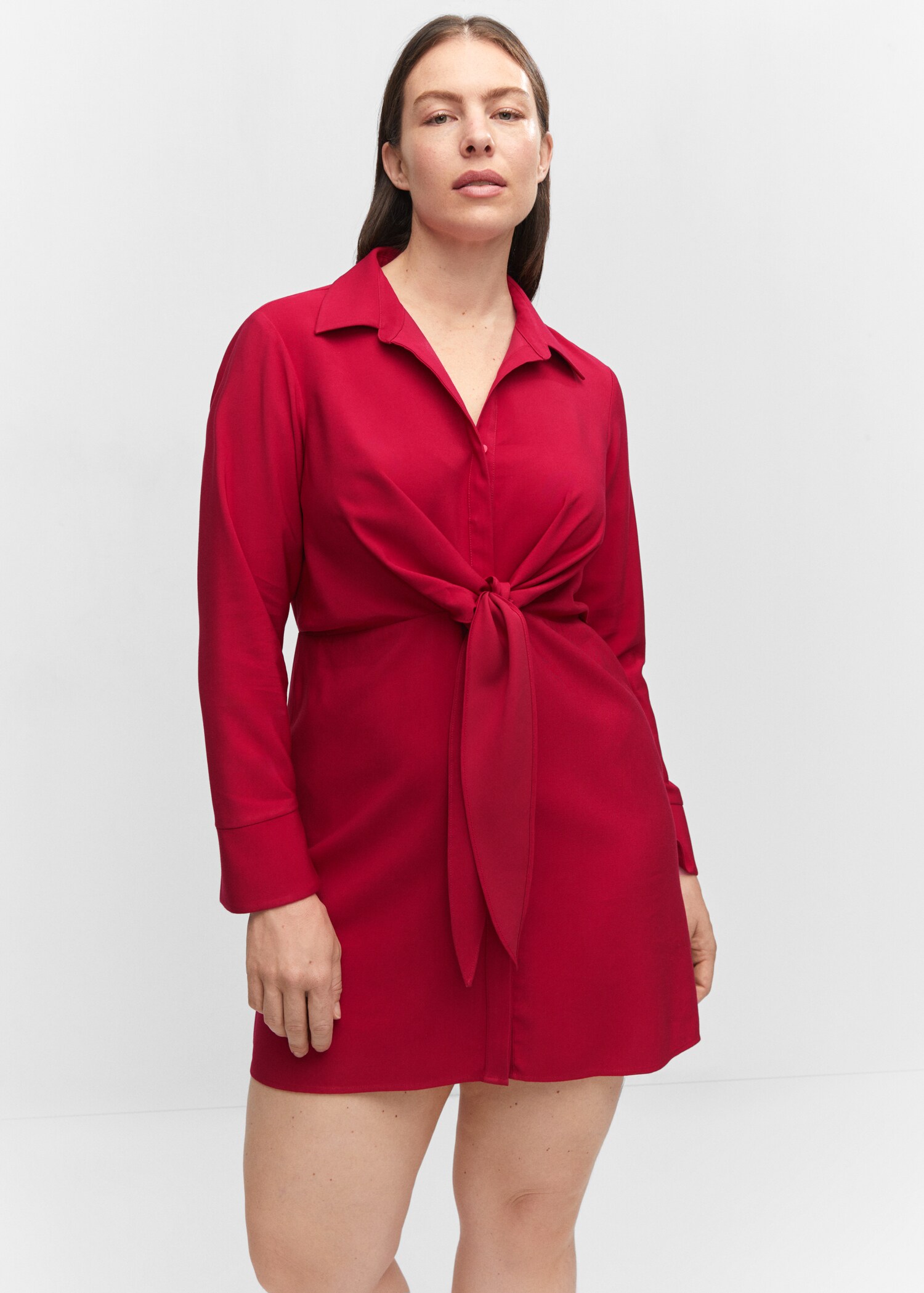 Vestido camisero detalle nudo - Detalle del artículo 5