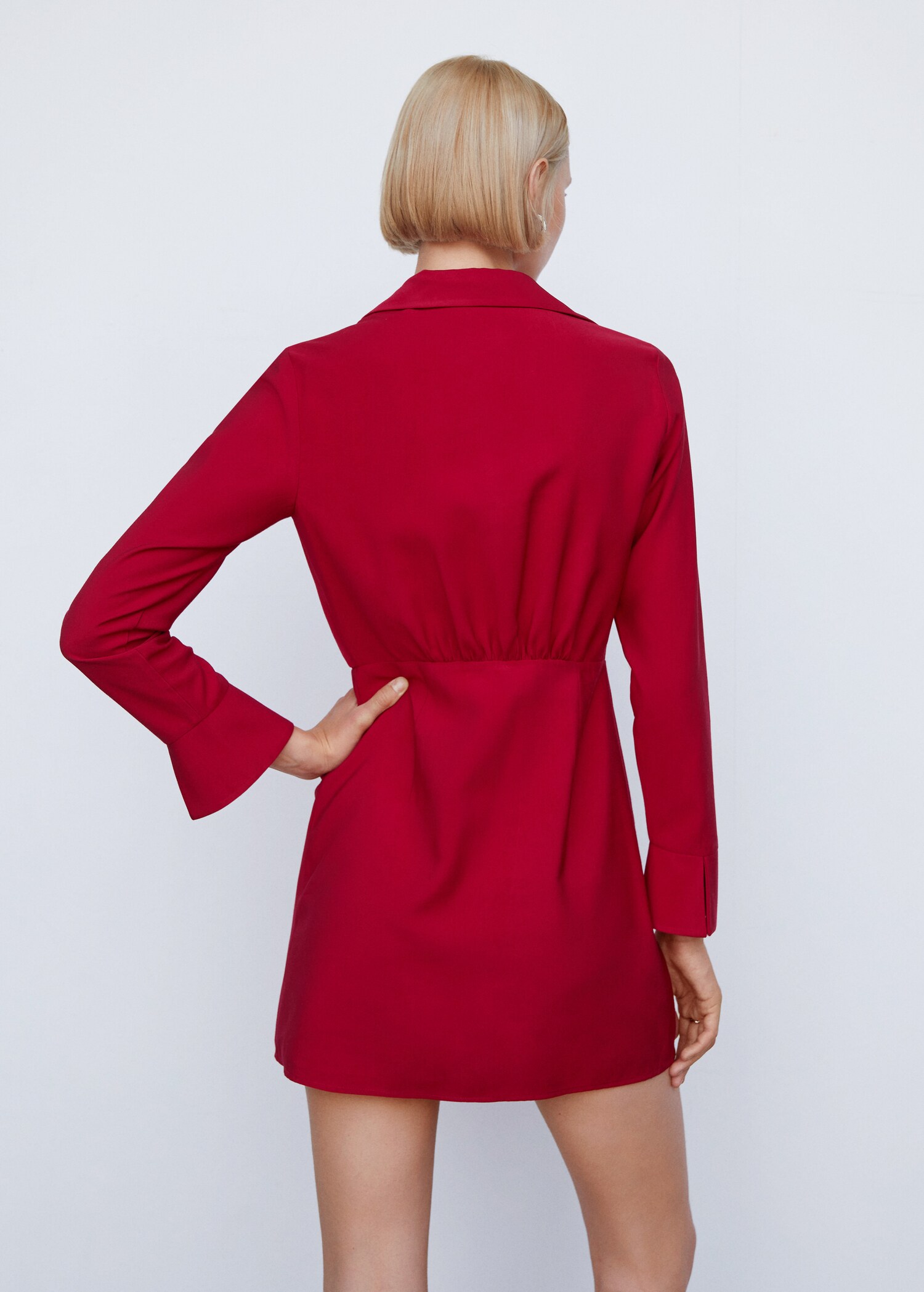 Vestido camisero detalle nudo - Reverso del artículo