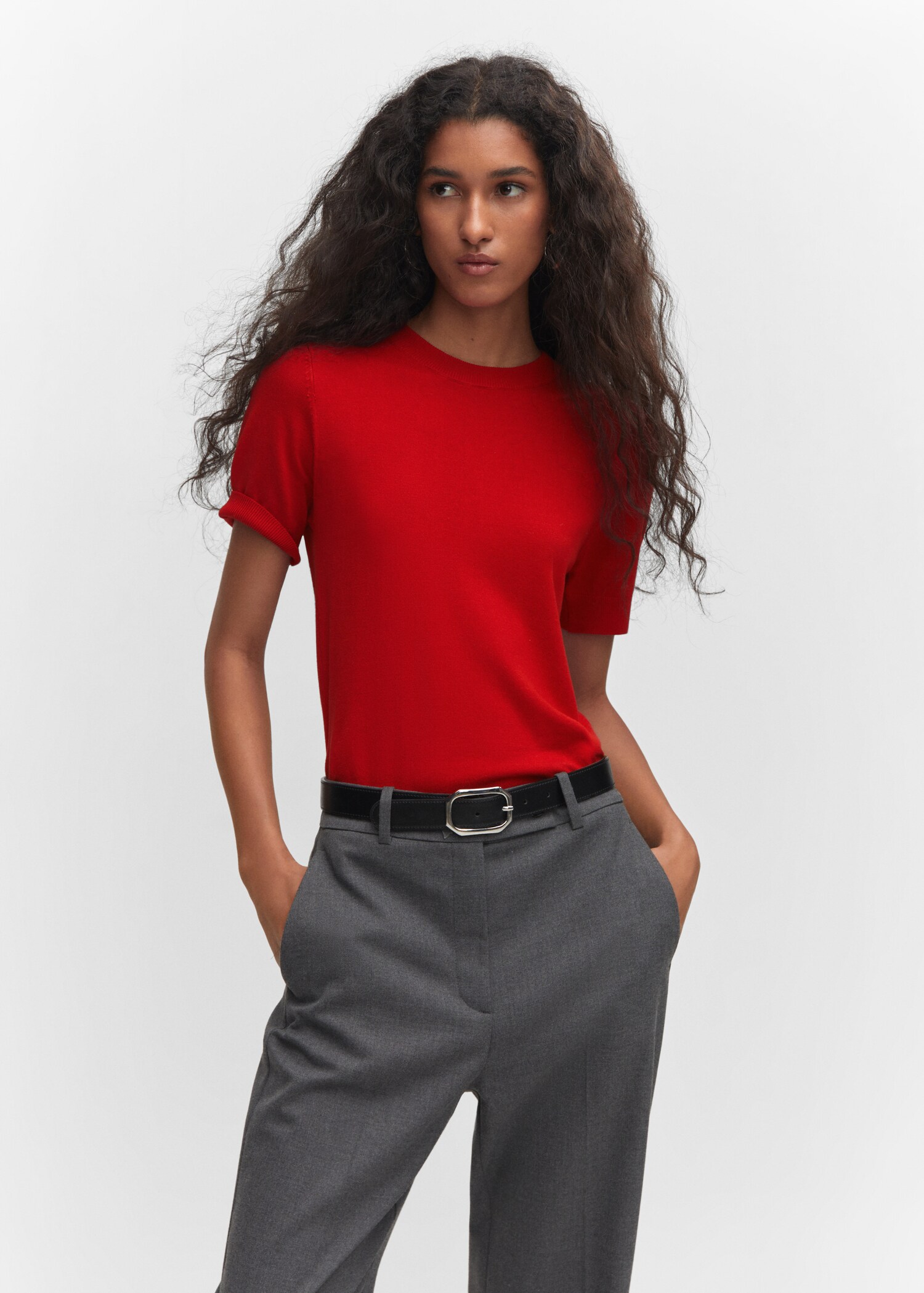 Pull-over manches courtes - Plan moyen