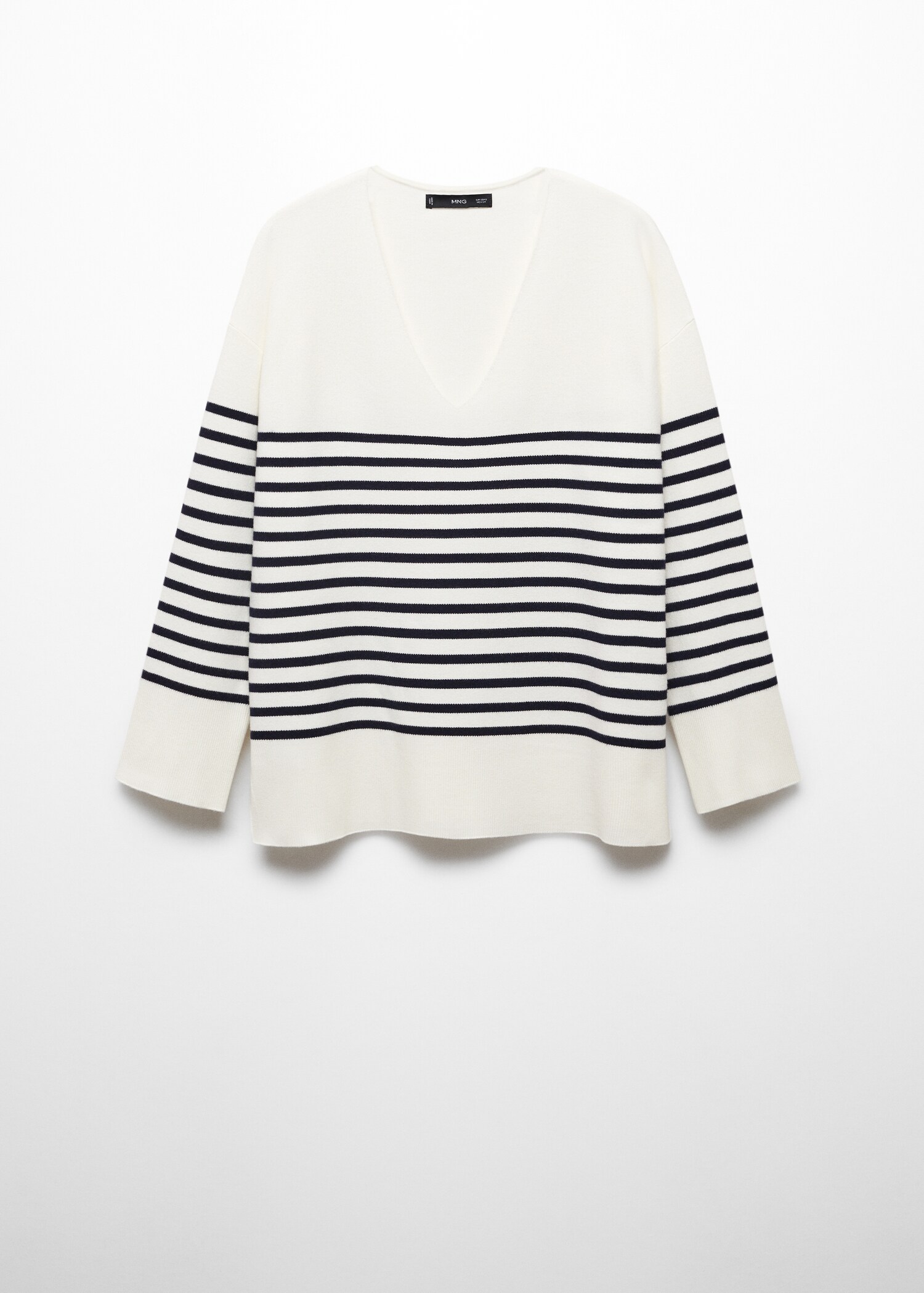 Oversized V-neck sweater - Article without model