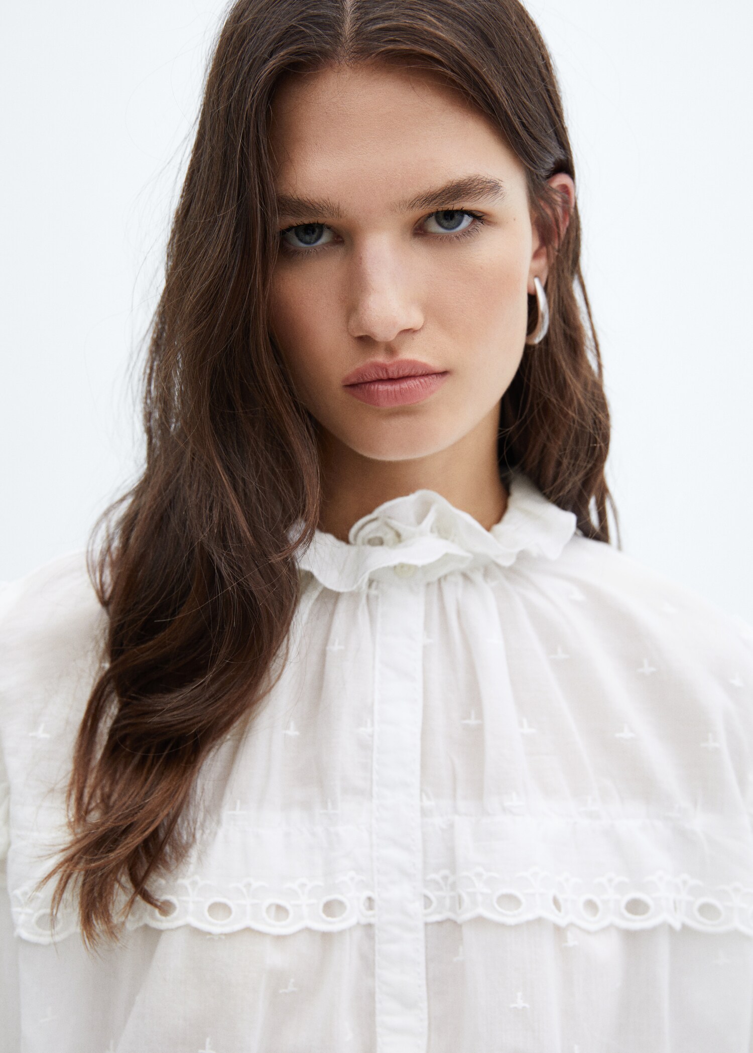 Embroidered details blouse - Details of the article 1