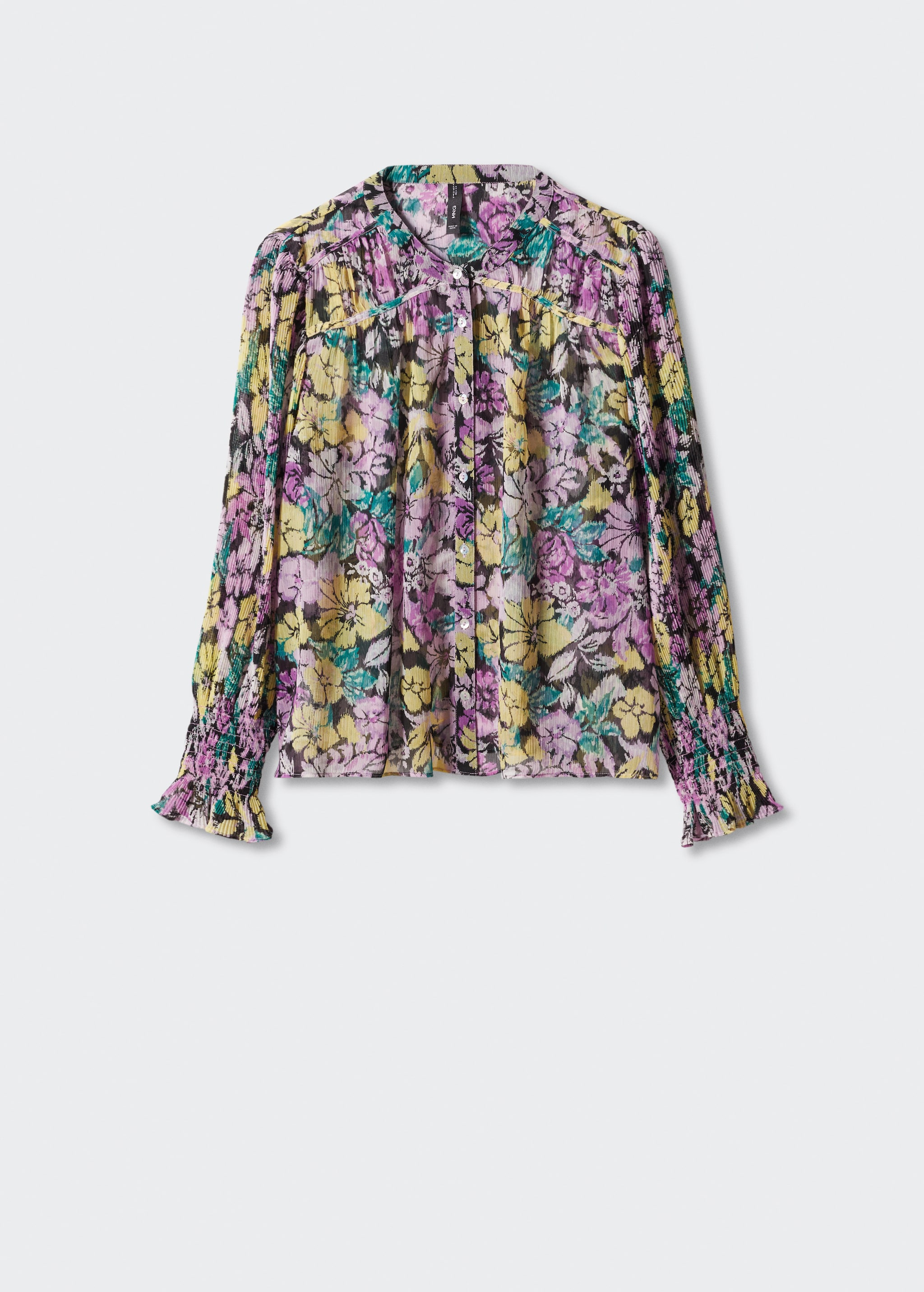 Florale Bluse mit Textur - Artikel ohne Model