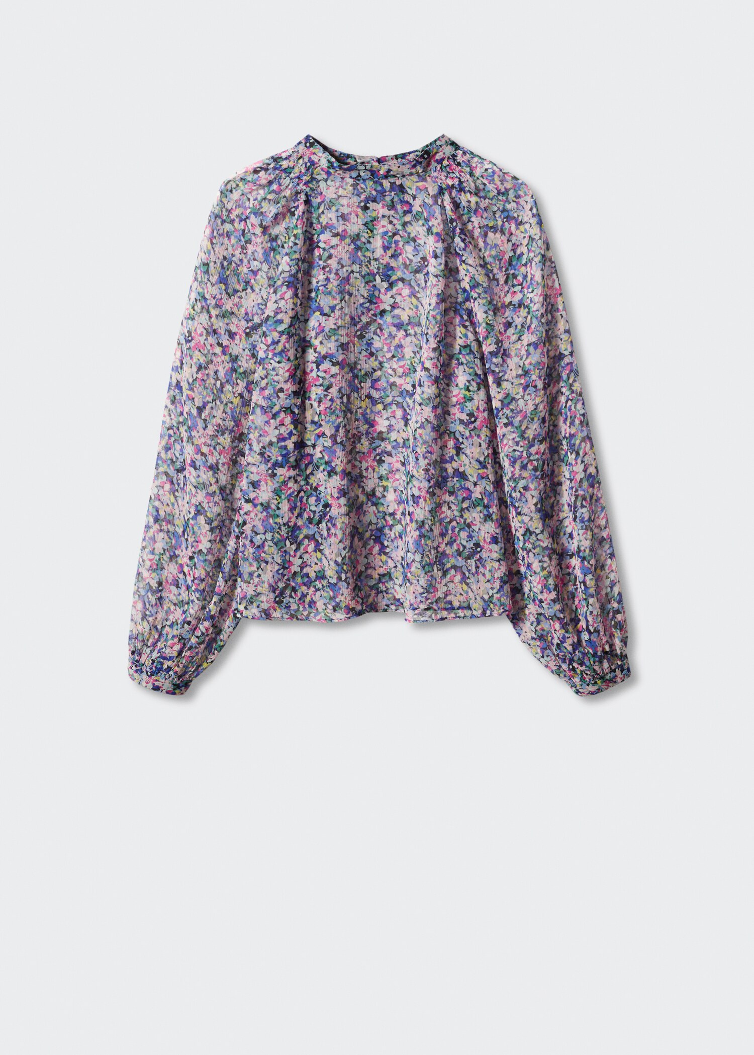 Blouse imprimée manches bouffantes - Article sans modèle
