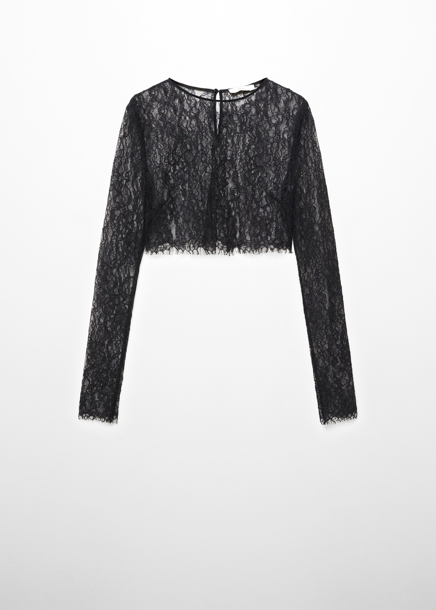 Blusa crop encaje - Artículo sin modelo
