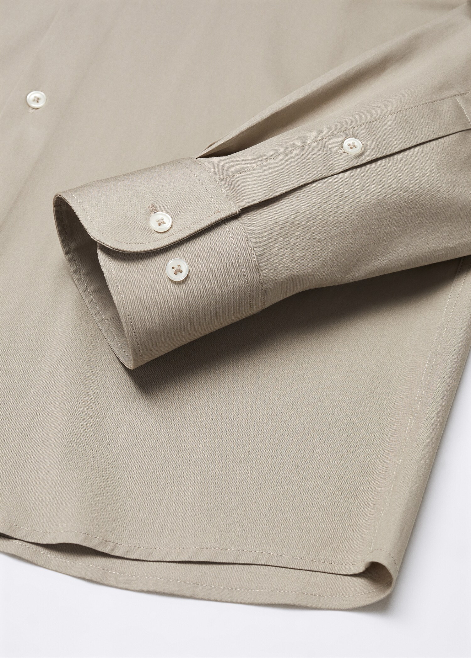 Slim fit stretch cotton shirt - Details of the article 8