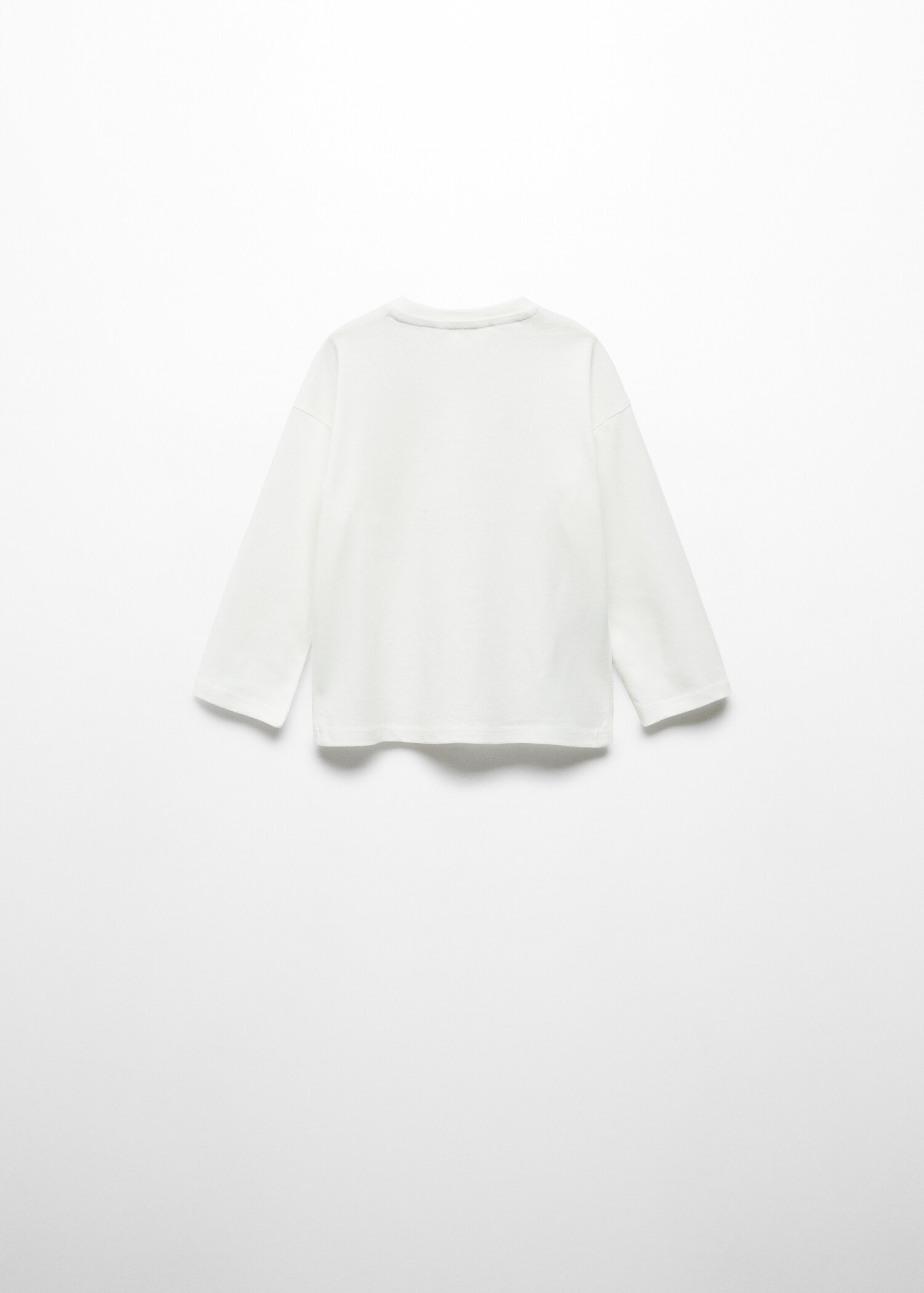 Long sleeve cotton t-shirt - Reverse of the article