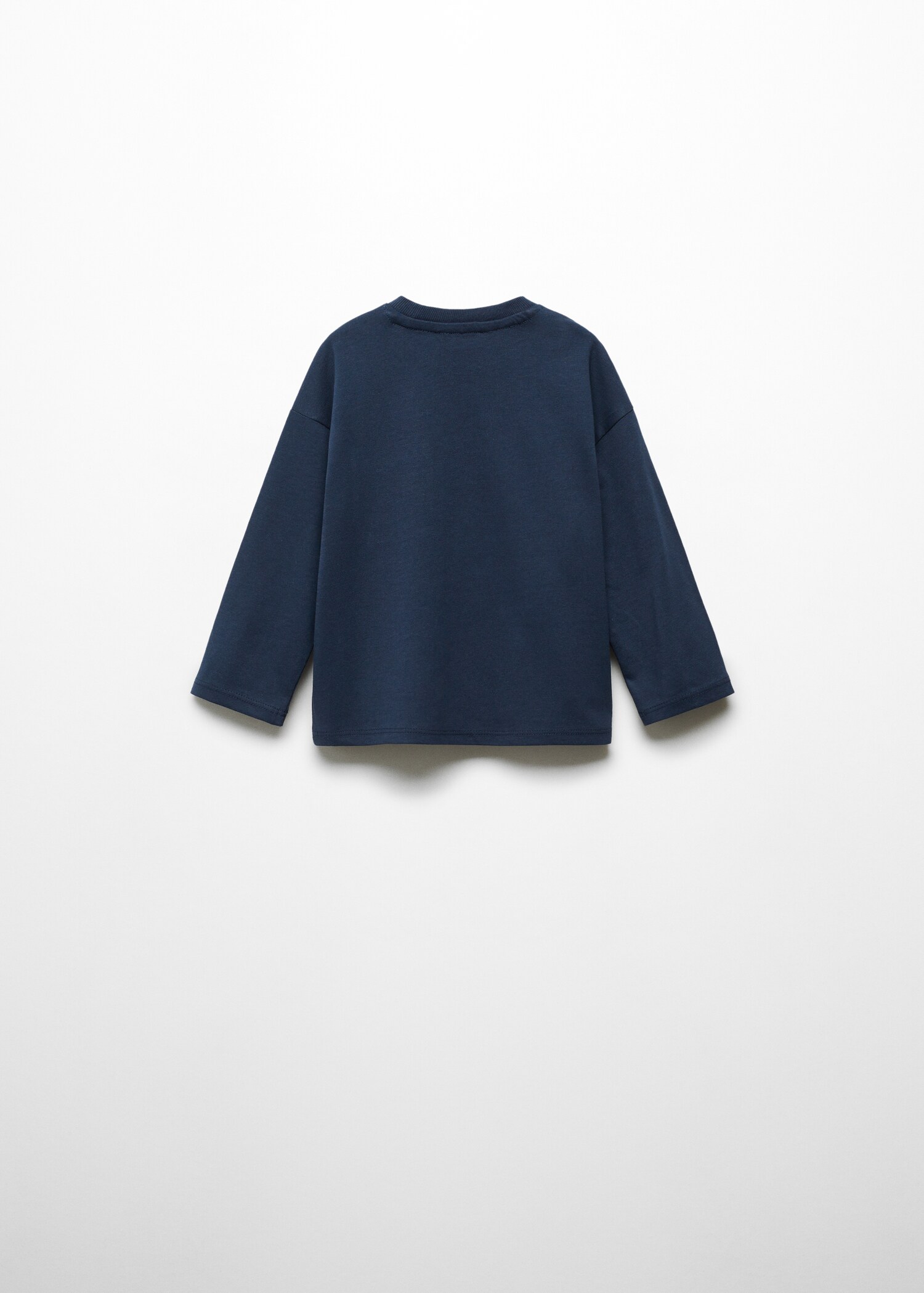 Long sleeve cotton t-shirt - Reverse of the article