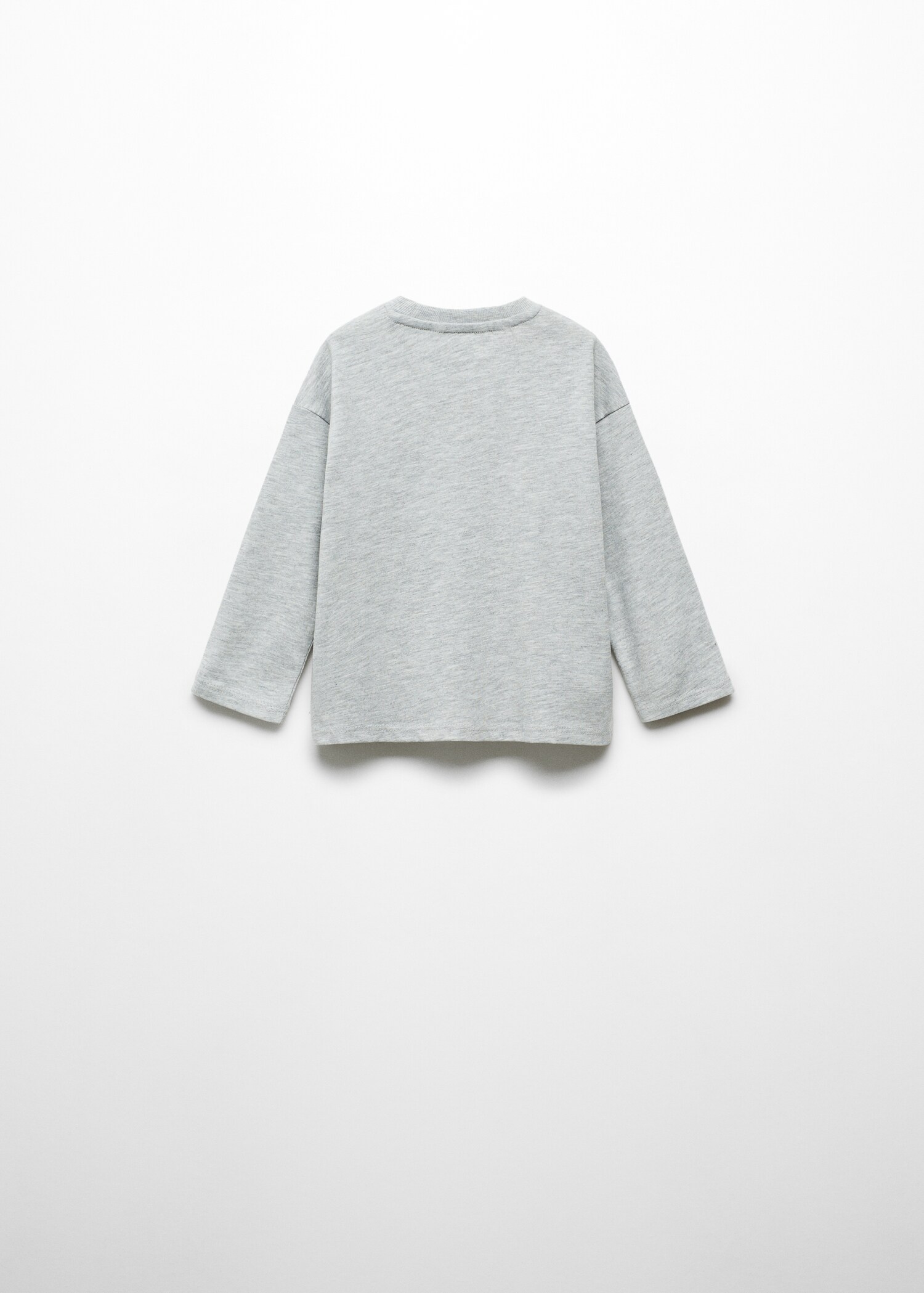 Long sleeve cotton t-shirt - Reverse of the article