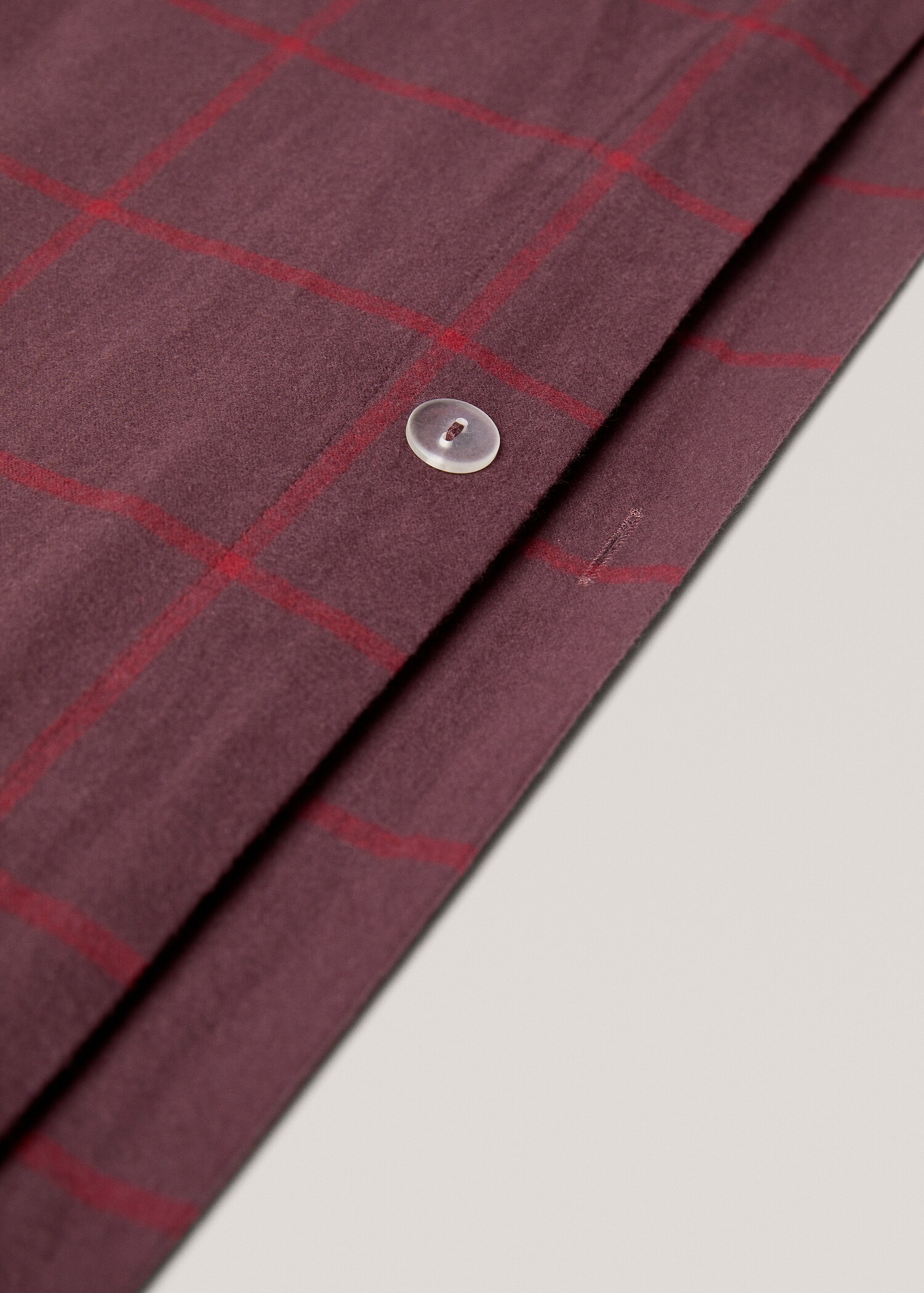 Geruit flanellen dekbedovertrek Bed 90 cm - Detail van het artikel 1