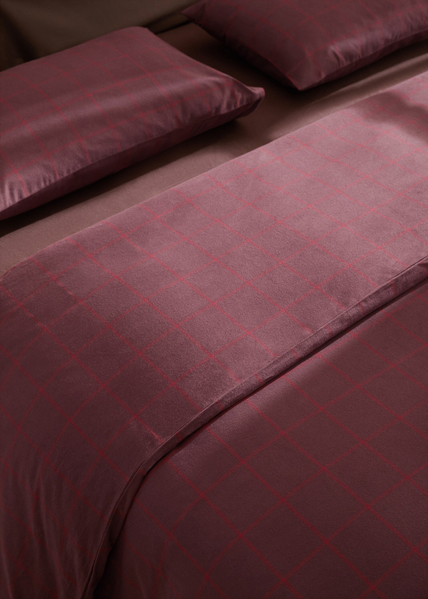 Geruit flanellen dekbedovertrek Bed 90 cm - Detail van het artikel 7