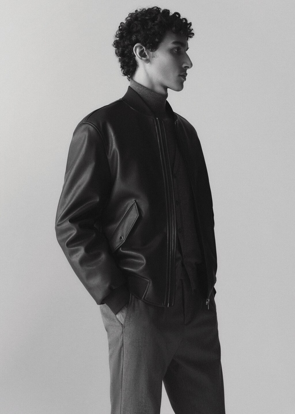 UrbanFocal Black Leather Jacket Men - Men's Leather Jackets