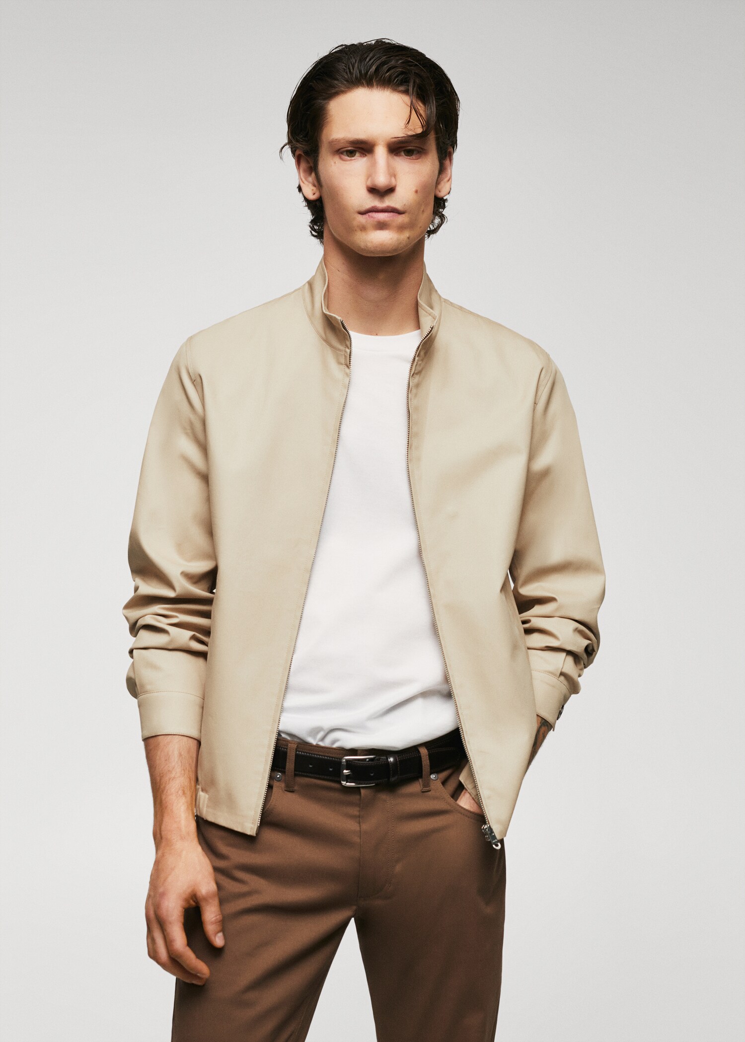 Veste bomber 100 % coton - Plan moyen