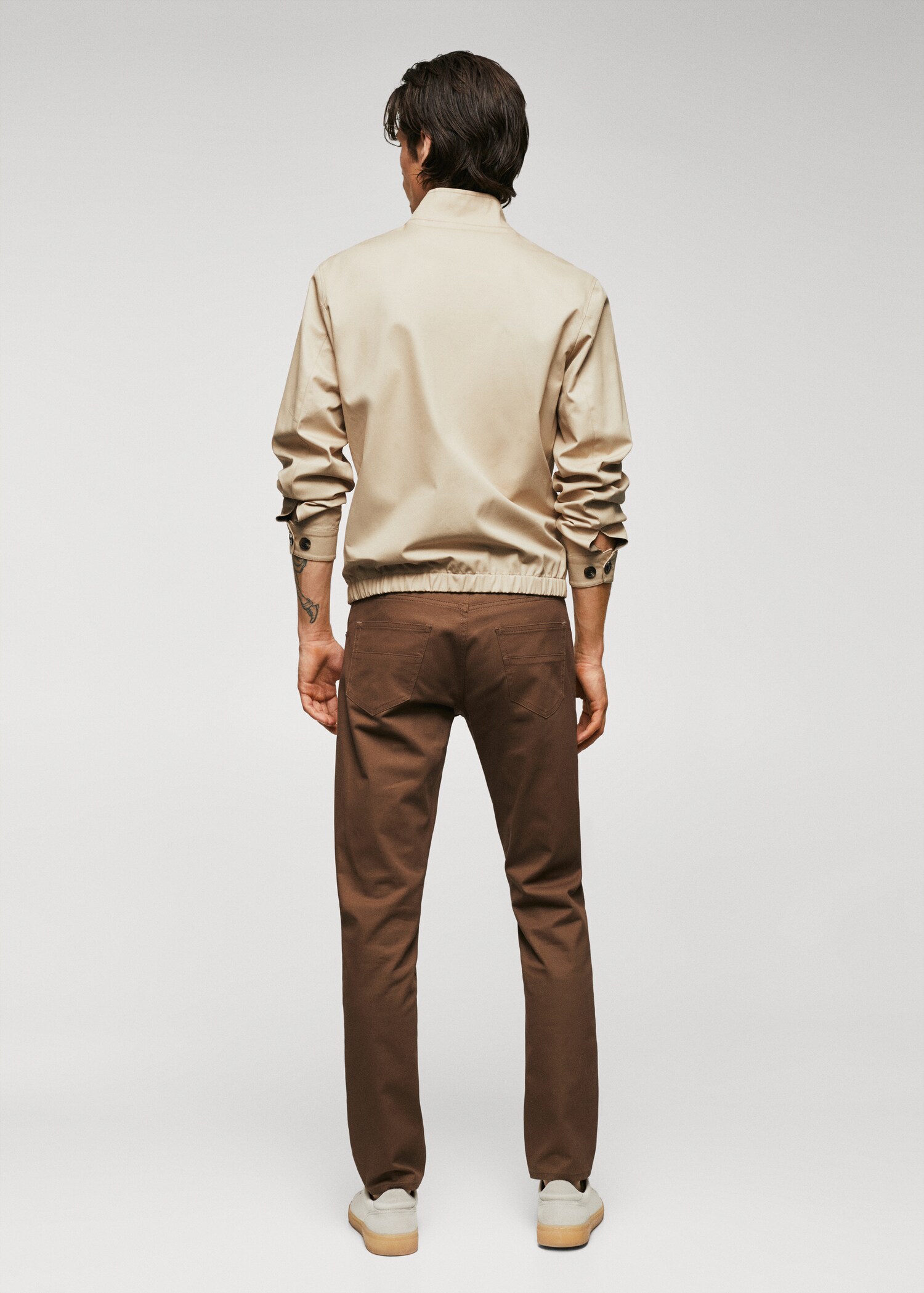 Veste bomber 100 % coton - Verso de l’article