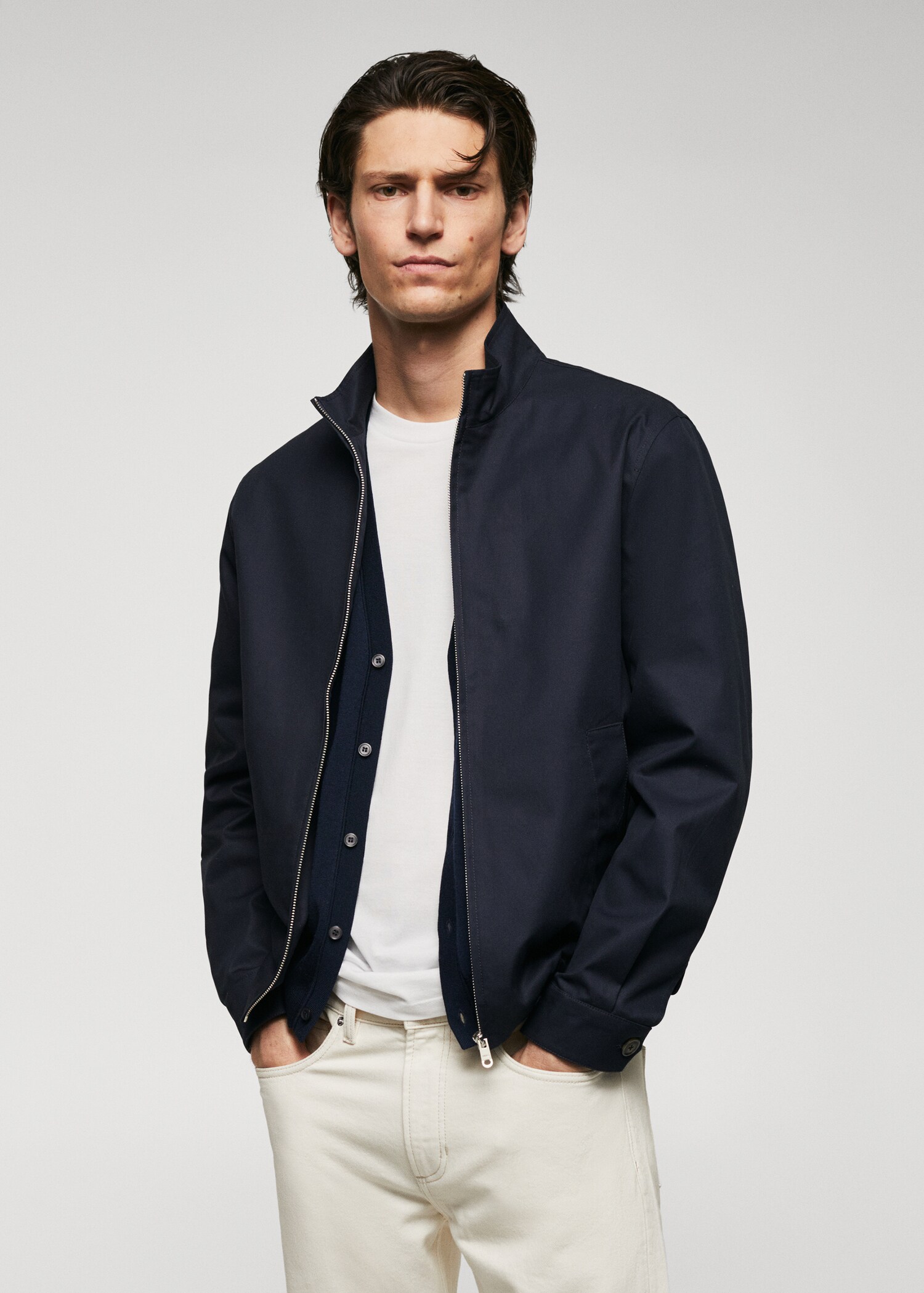 Veste bomber 100 % coton - Plan moyen