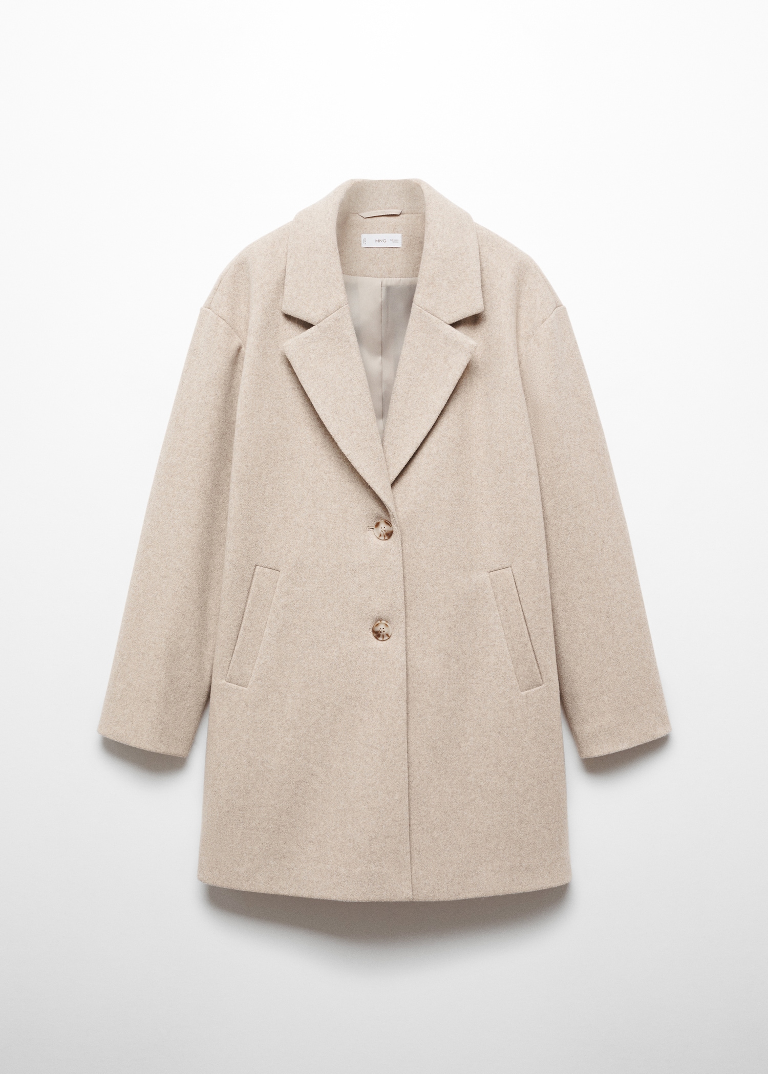 Lapelled straight-cut coat - Article without model