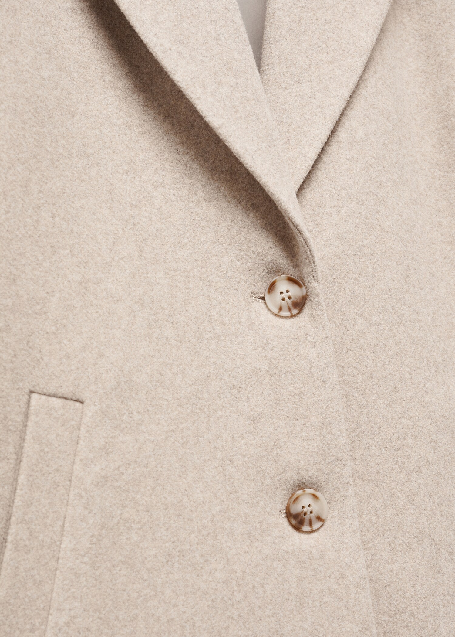Lapelled straight-cut coat - Details of the article 8