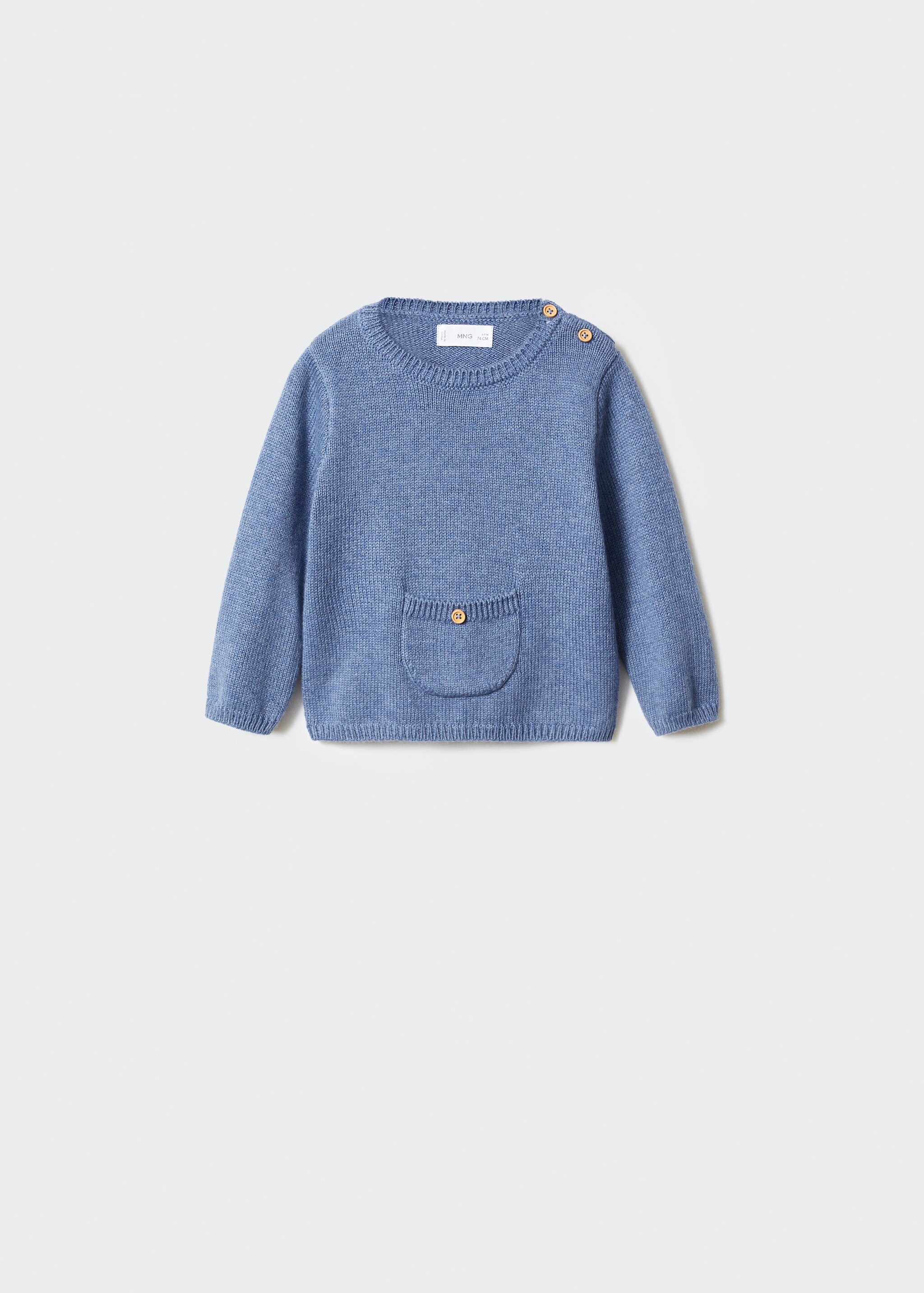 Mramorovaný bavlněný svetr - Zboží bez modelu