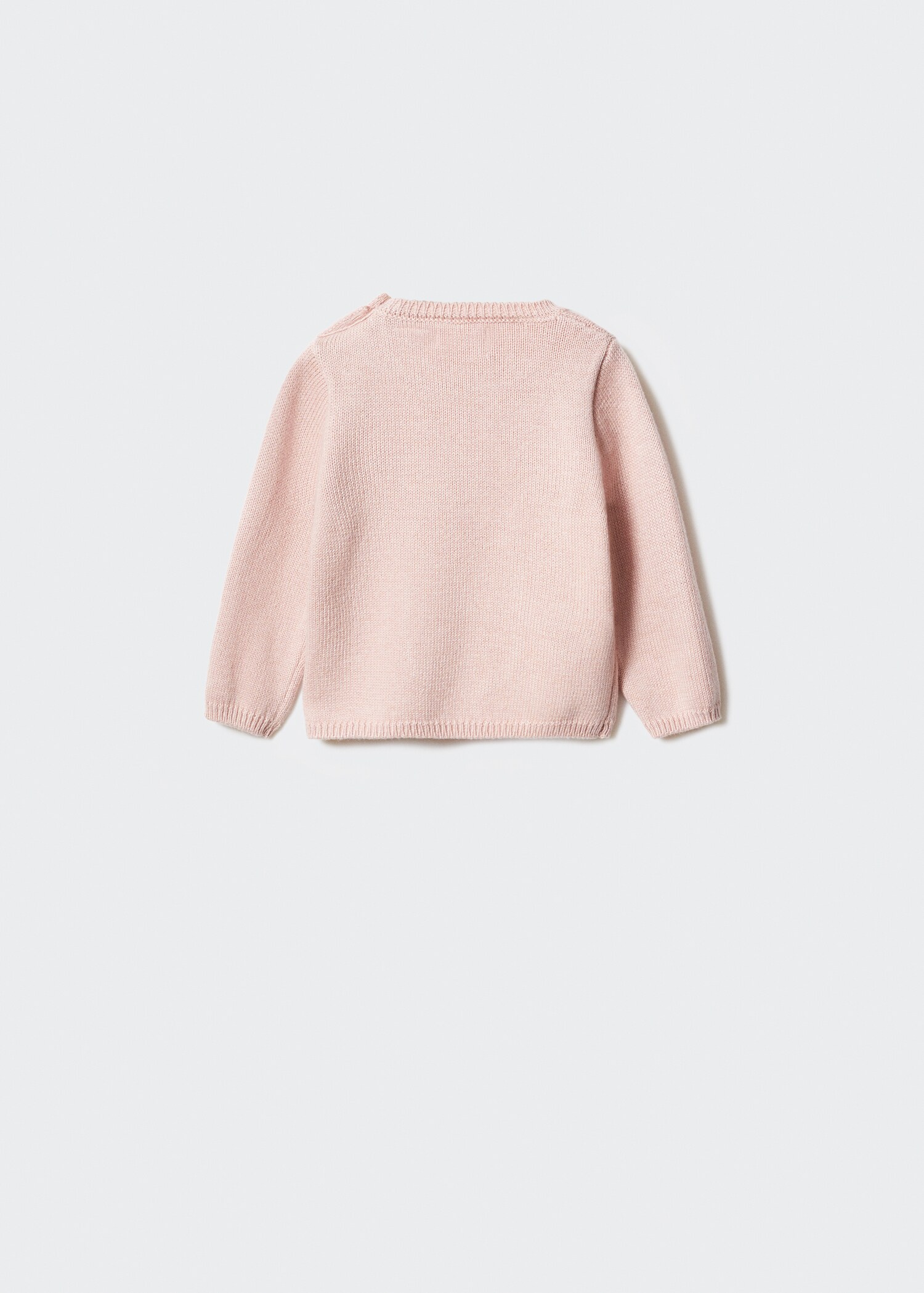 Knit cotton sweater - Reverse of the article