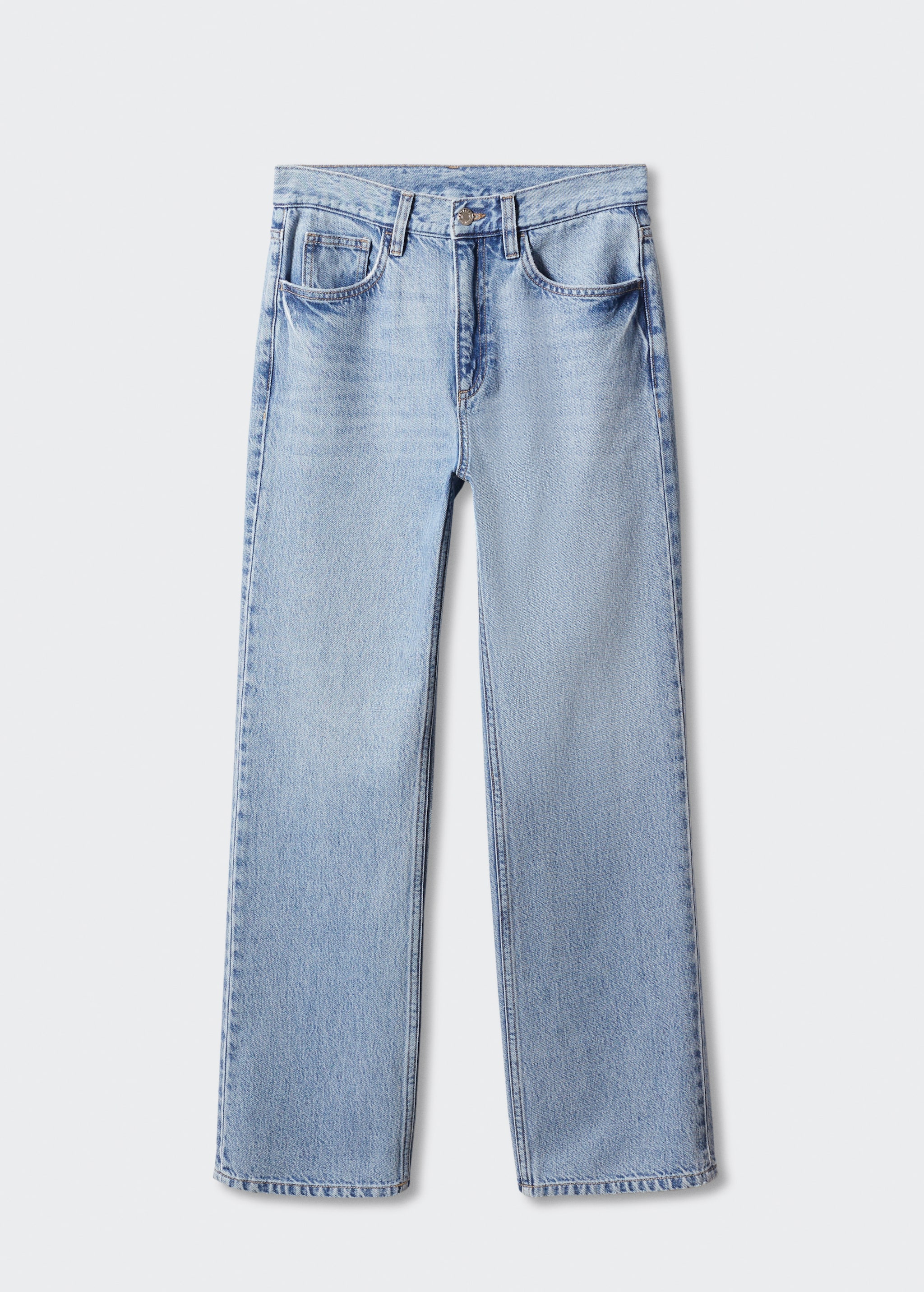 Прямые джинсы с посадкой на талии - Изделие без модели