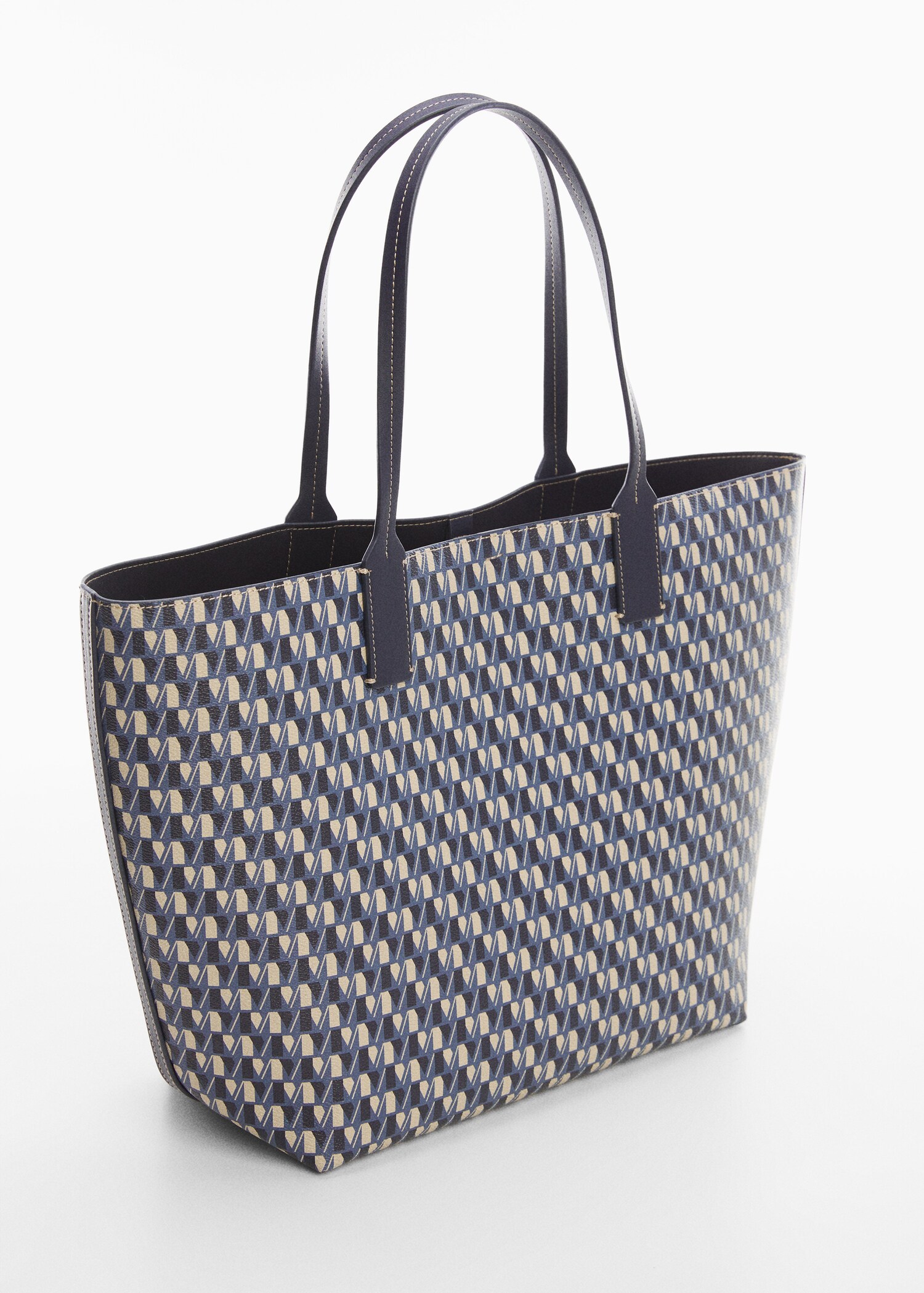 Bolso shopper estampado logo - Plano medio