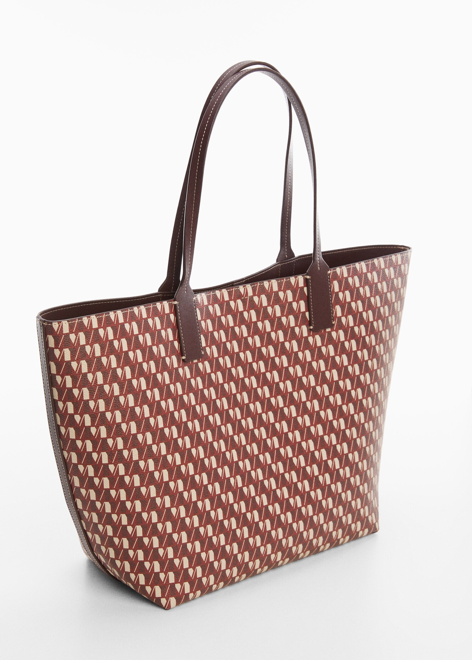 Bolso shopper estampado logo - Plano medio